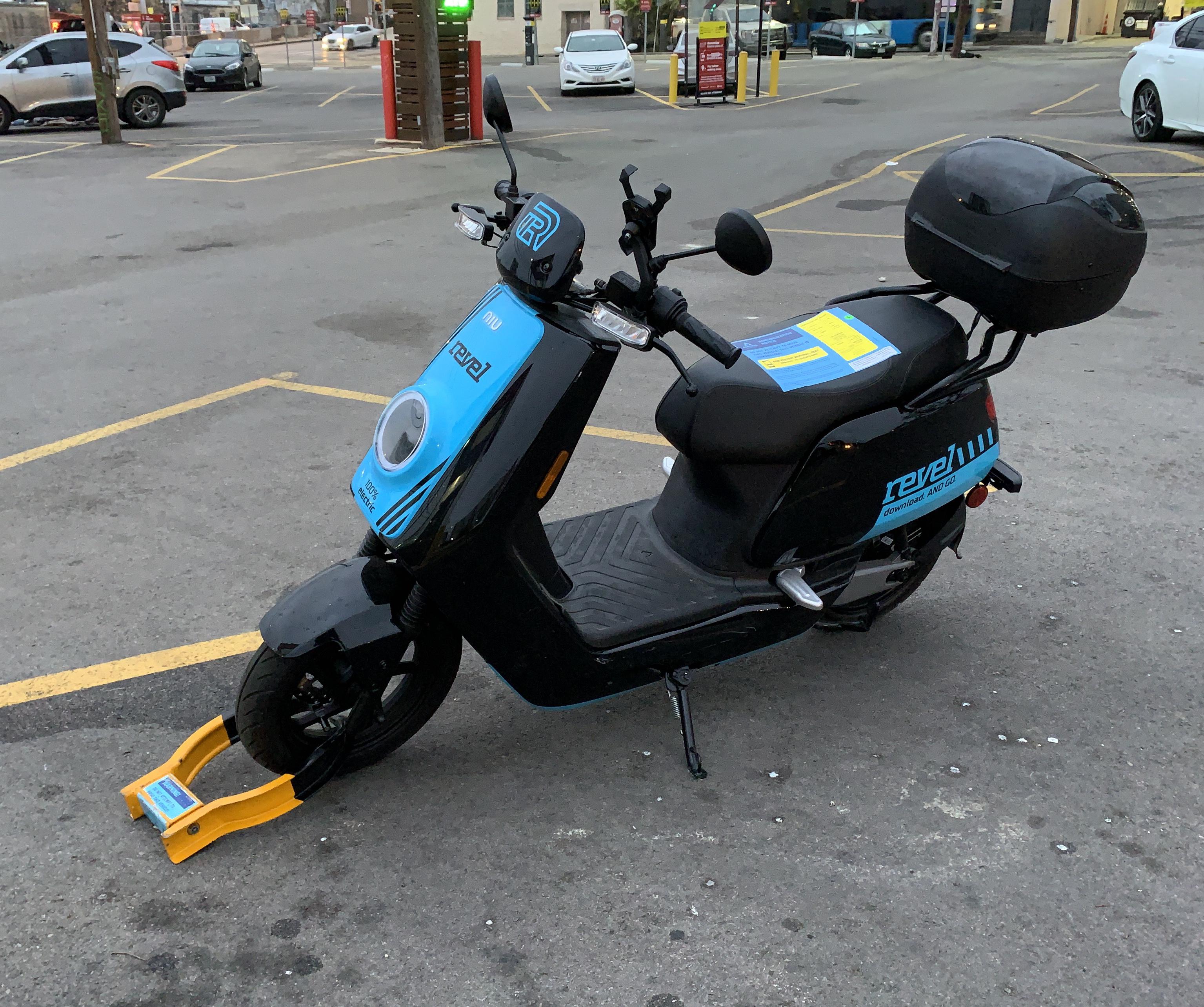 Booted Revel escooter r/Austin