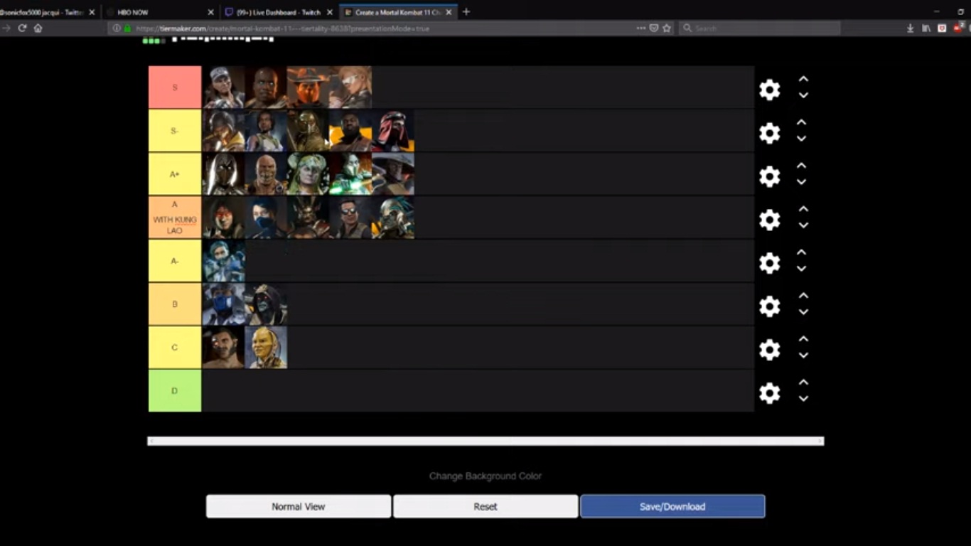 CRMla Mortal Kombat 11 Characters Tier List