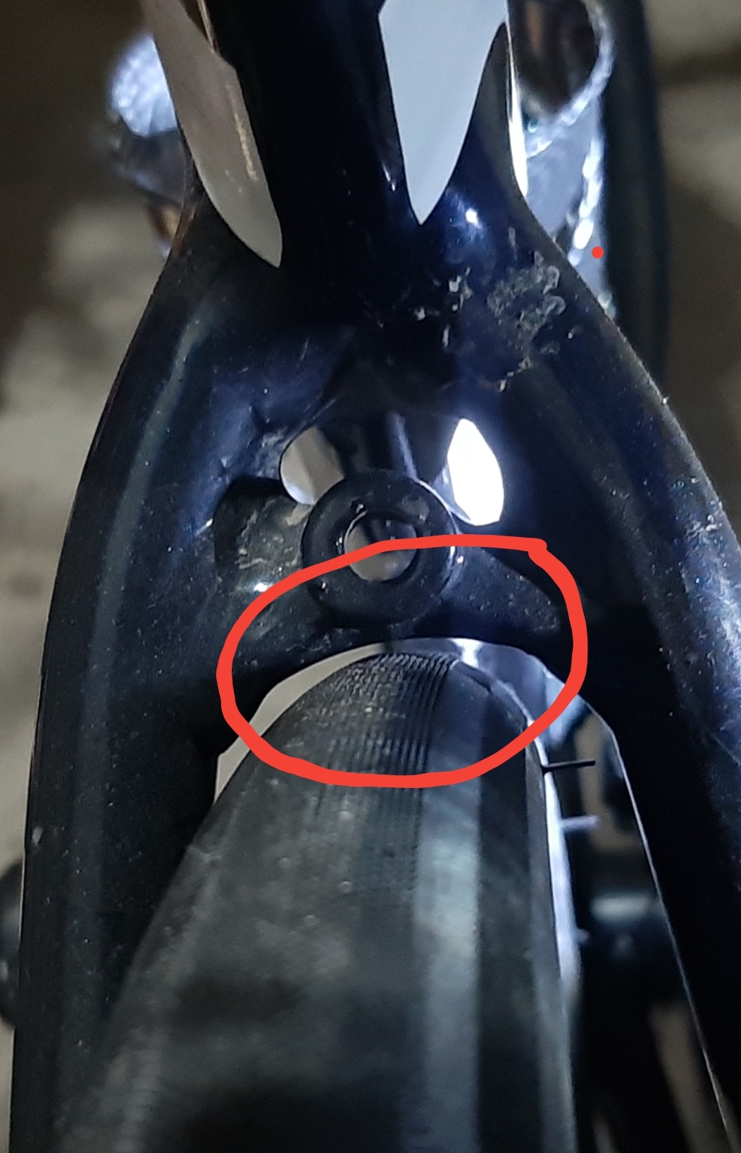 No tire rubbing but Is this clearance enough (tire to fender mount between seat stays)? It's