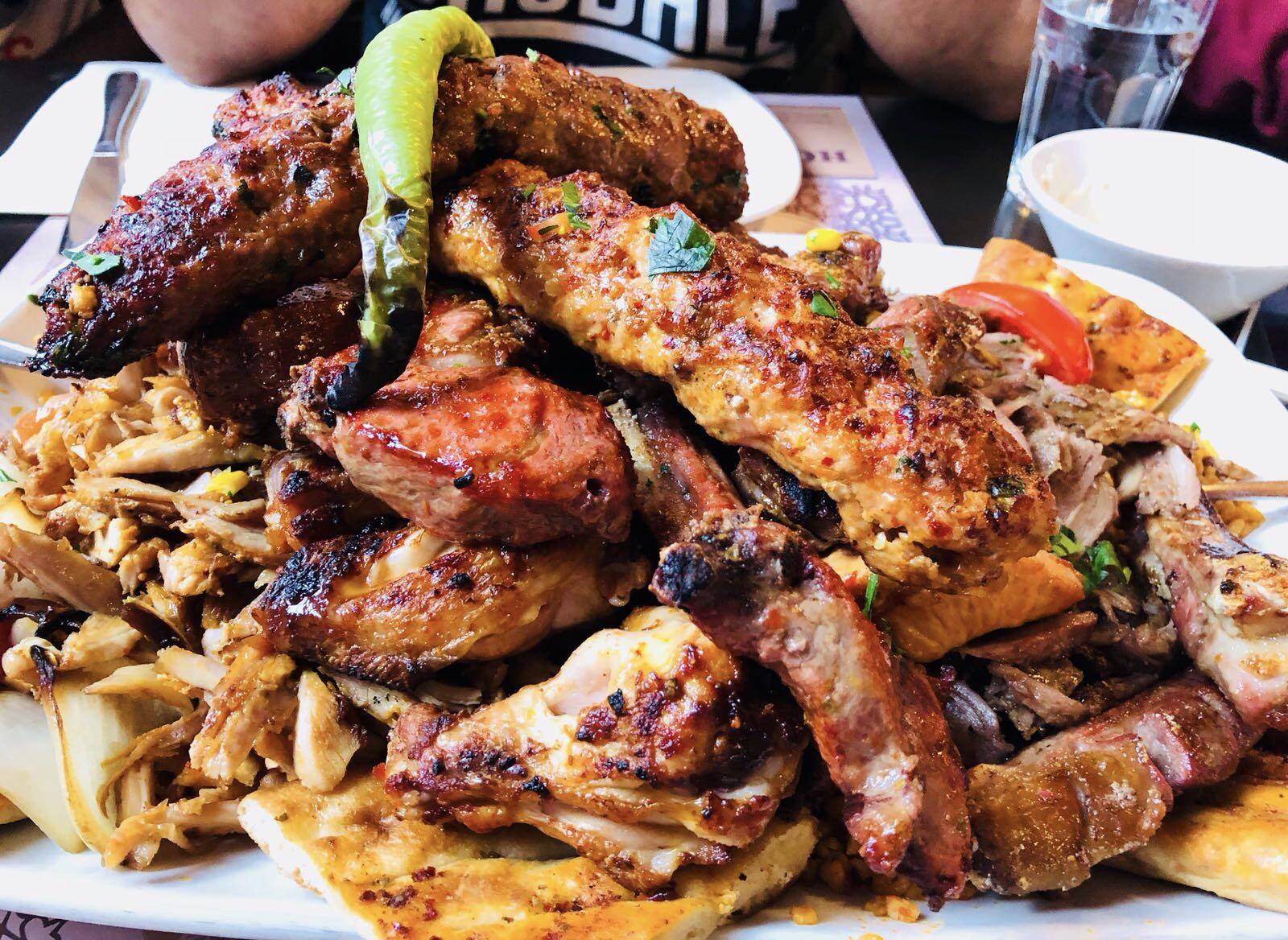 A Mixed Meat Platter at a Turkish Restaurant r/FoodPorn
