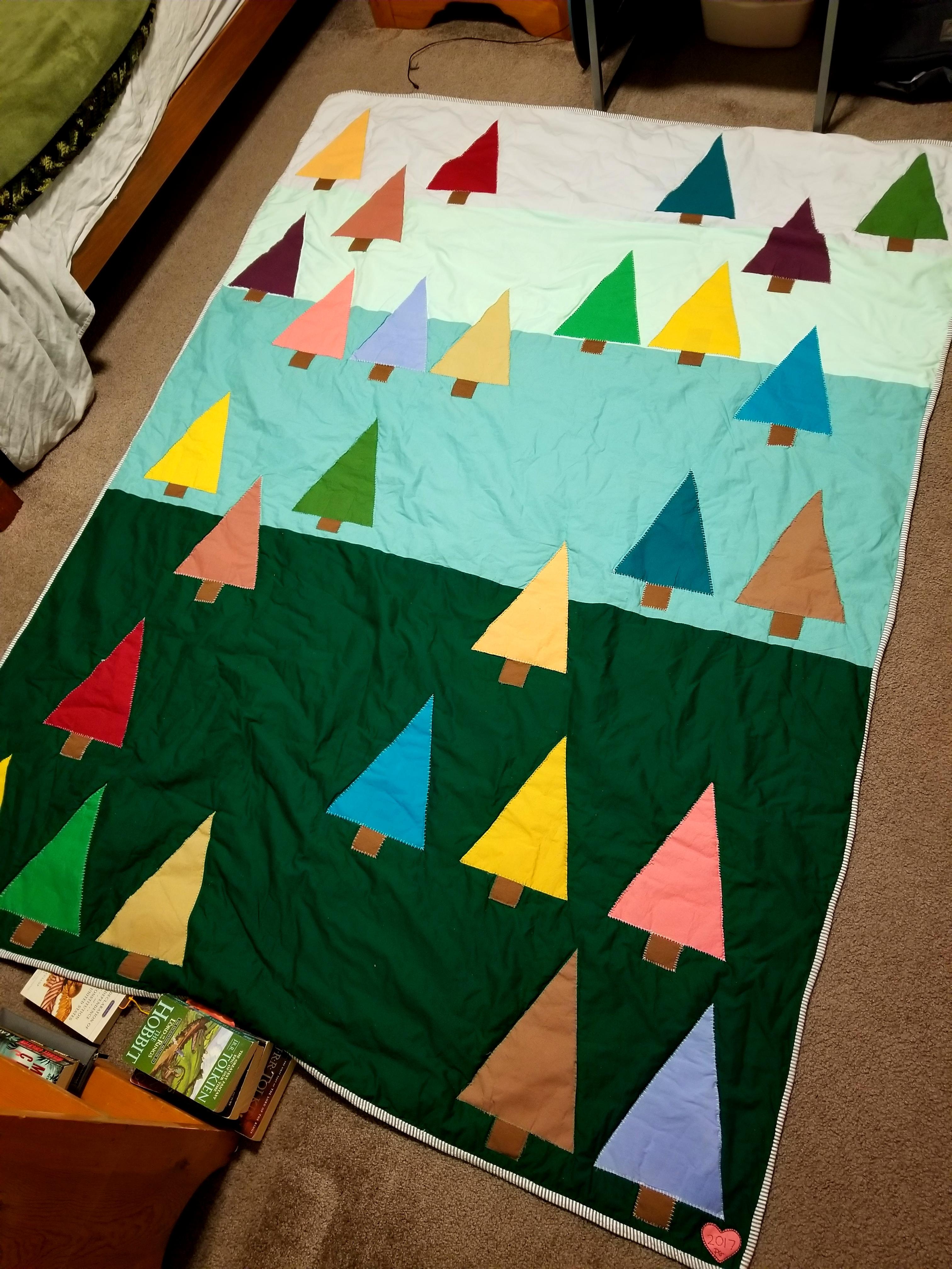 [Self Drafted] My girlfriend made me a quilt for Christmas! This was