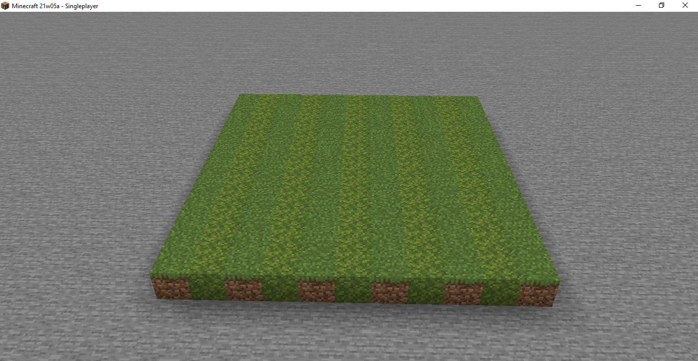 we can use the knew moss block instead of concrete in the latest