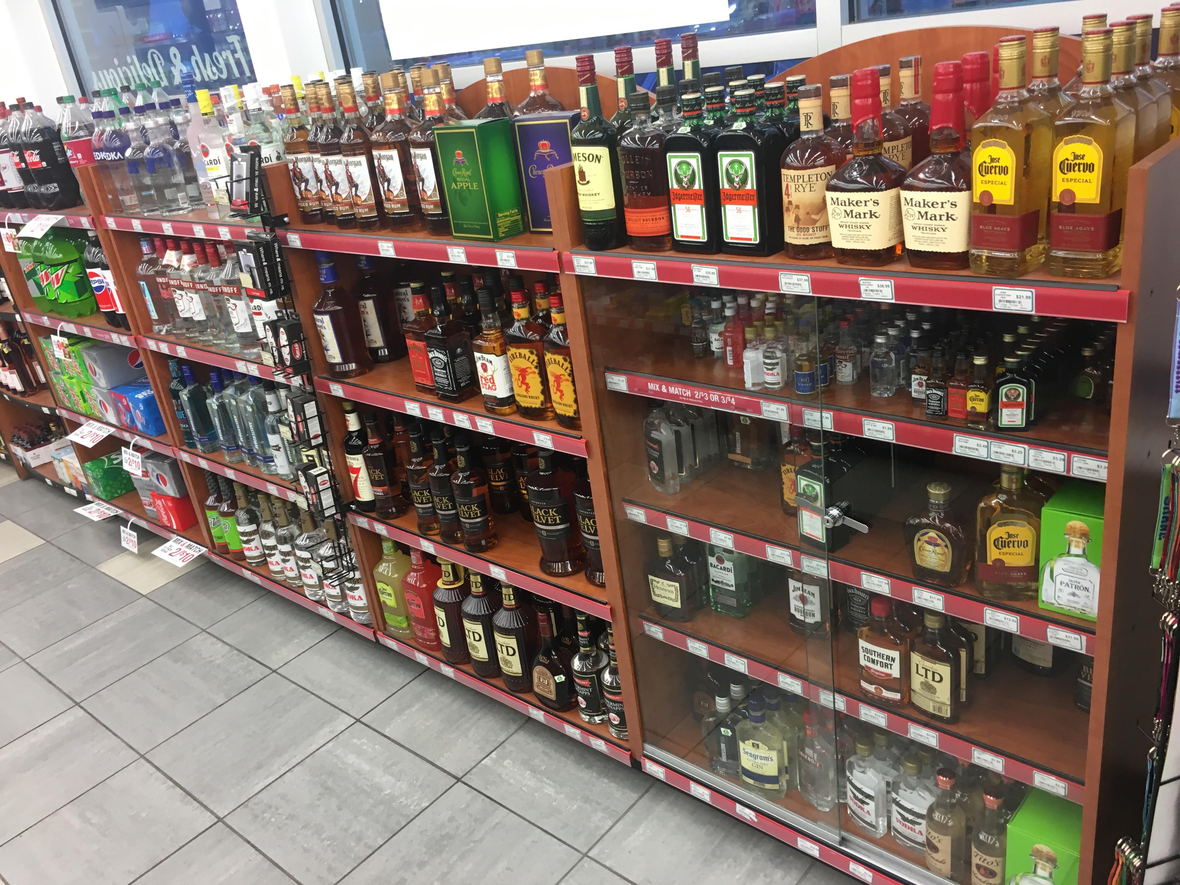 I love Texas but we are backwards on liquor laws. This is in a gas station in Iowa. r