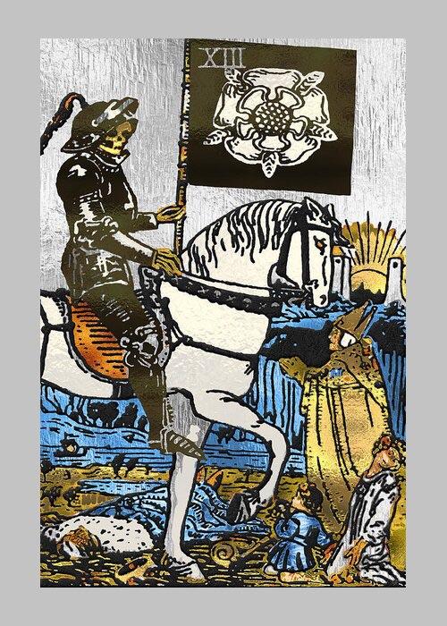 Is there a name for the “flower” on the flag of the death tarot card