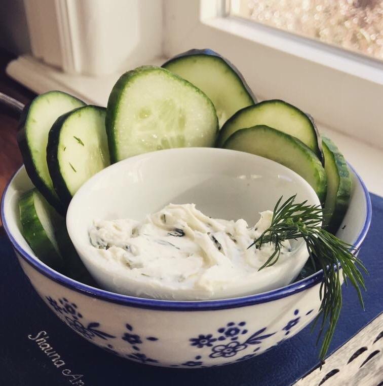 Cucumber with Dill Dip r/ketorecipes