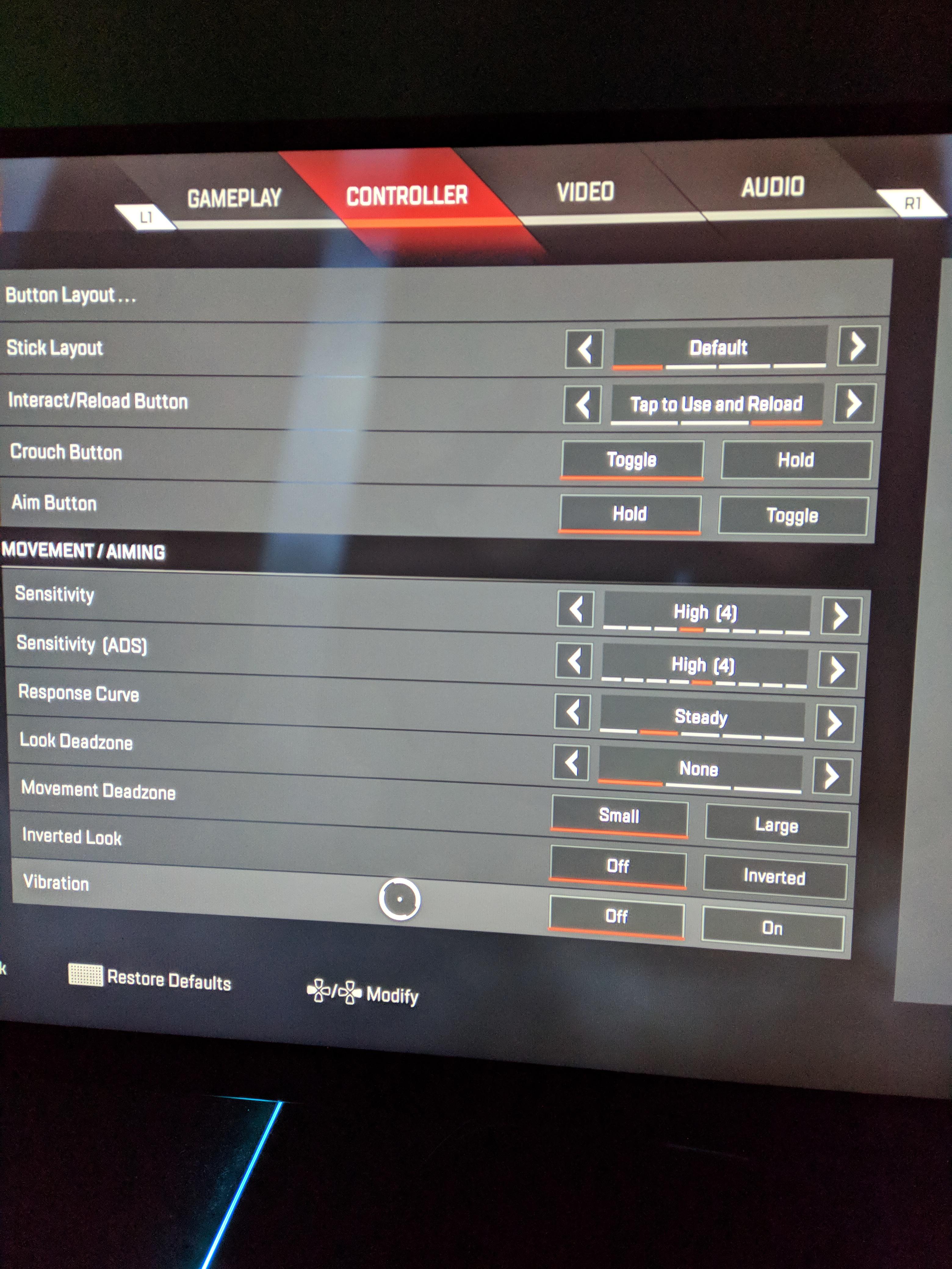 (Console) If you want your sensitivity to feel close to CoD, I suggest these settings. Adjust