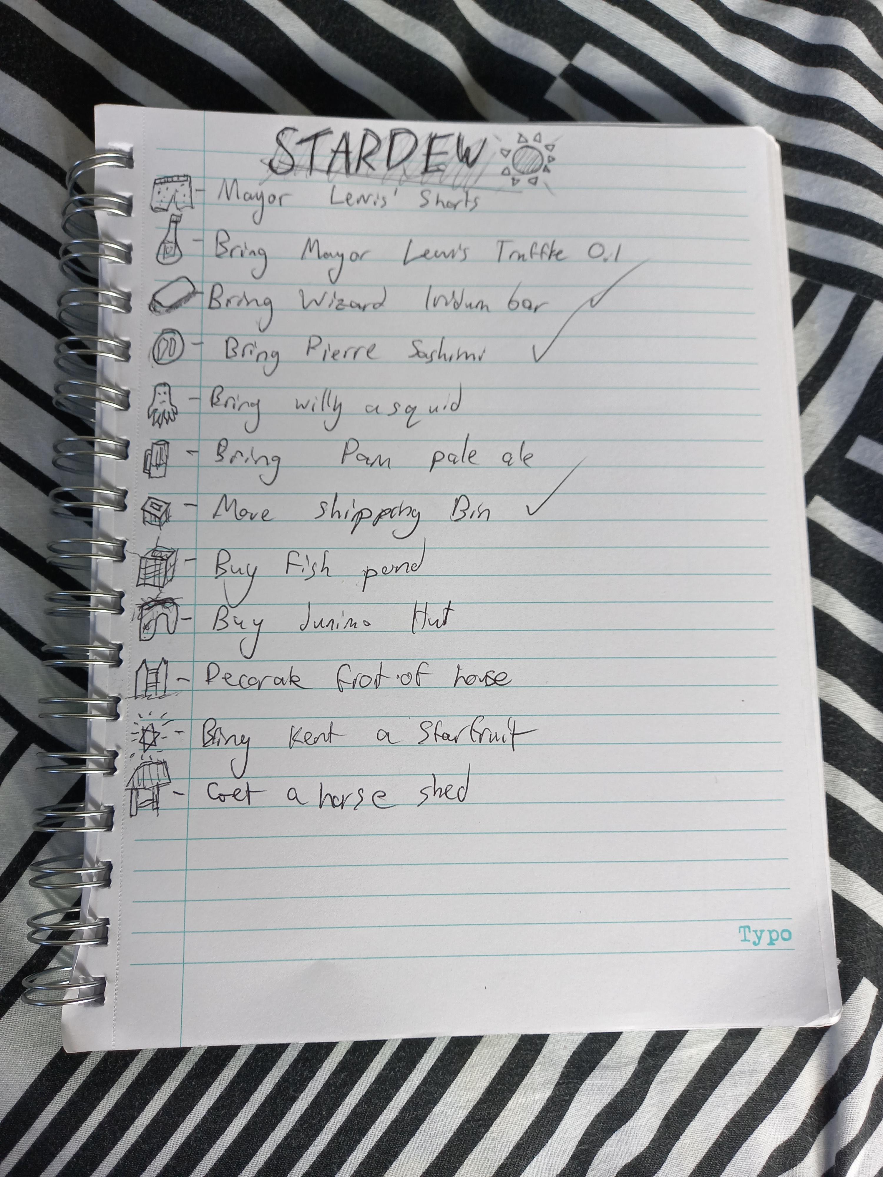 I'm trying to tick off some old challenges and things I've been meaning to get around to. The