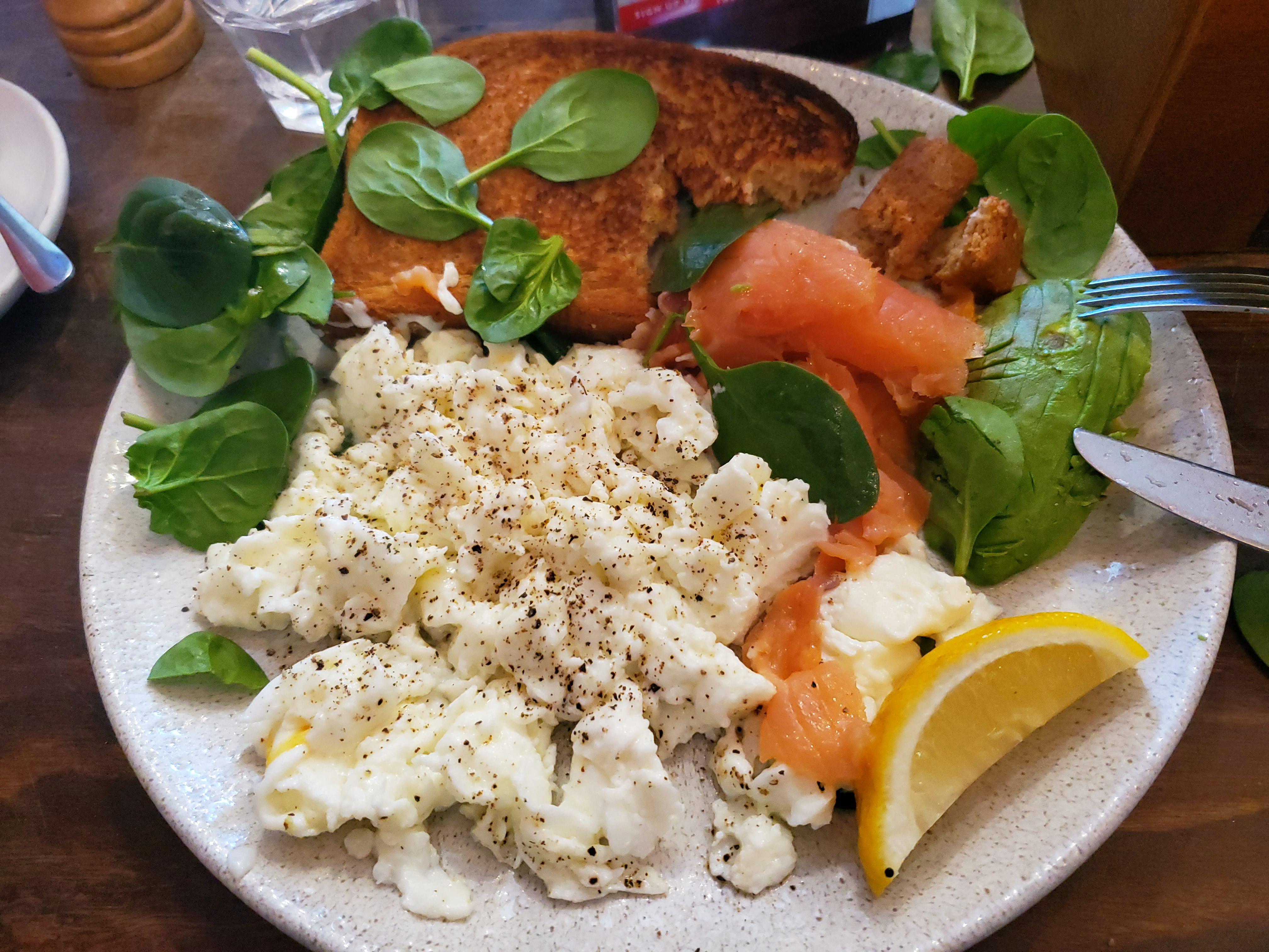 [I ate] egg whites with smoked salmon r/food