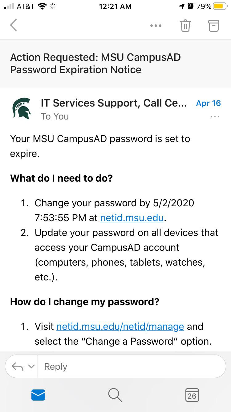 Is this email legit? r/msu