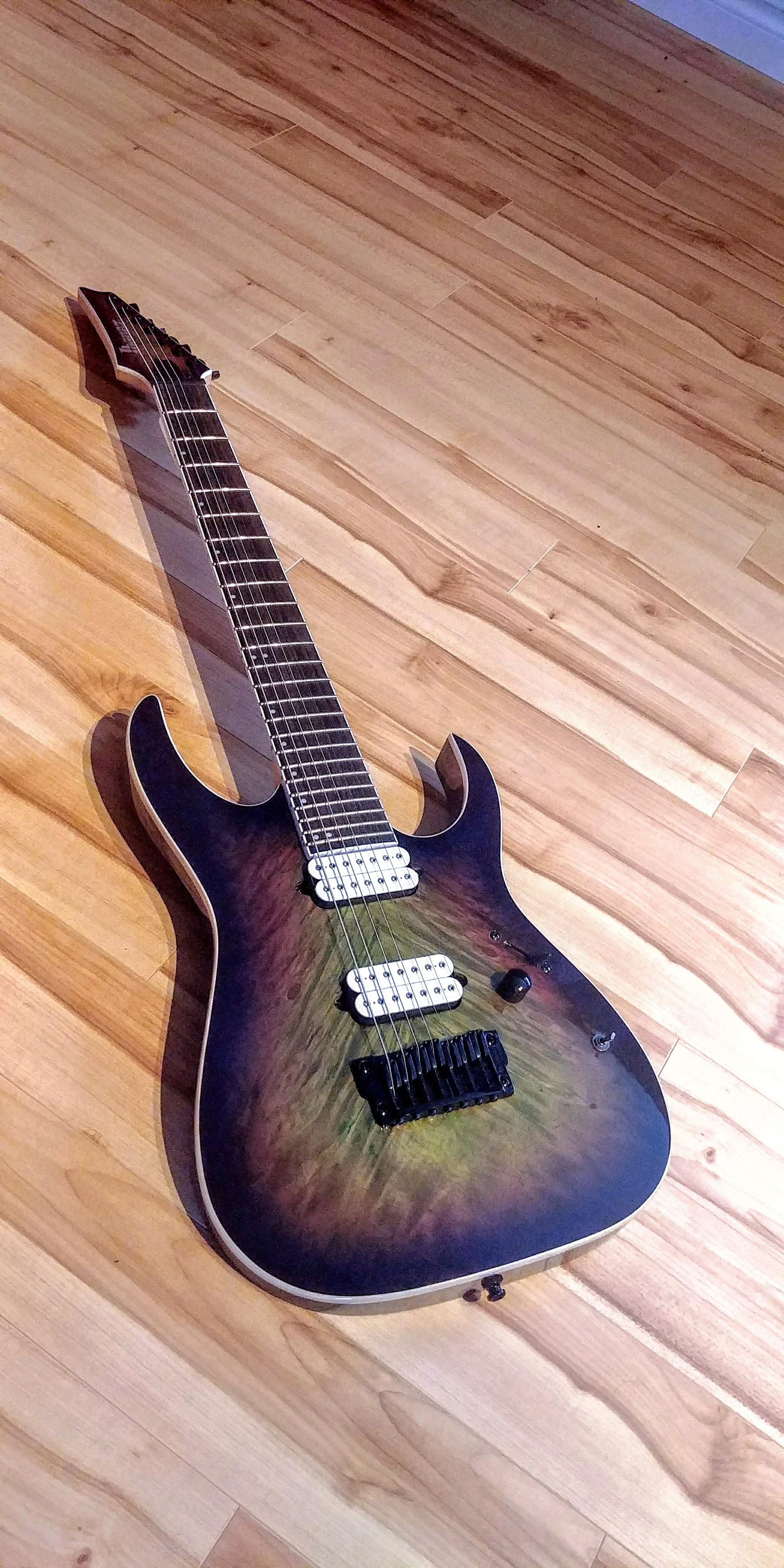 NGD! My new Ibanez RGIX7FDLB Northern Lights Burst, my first 7 String