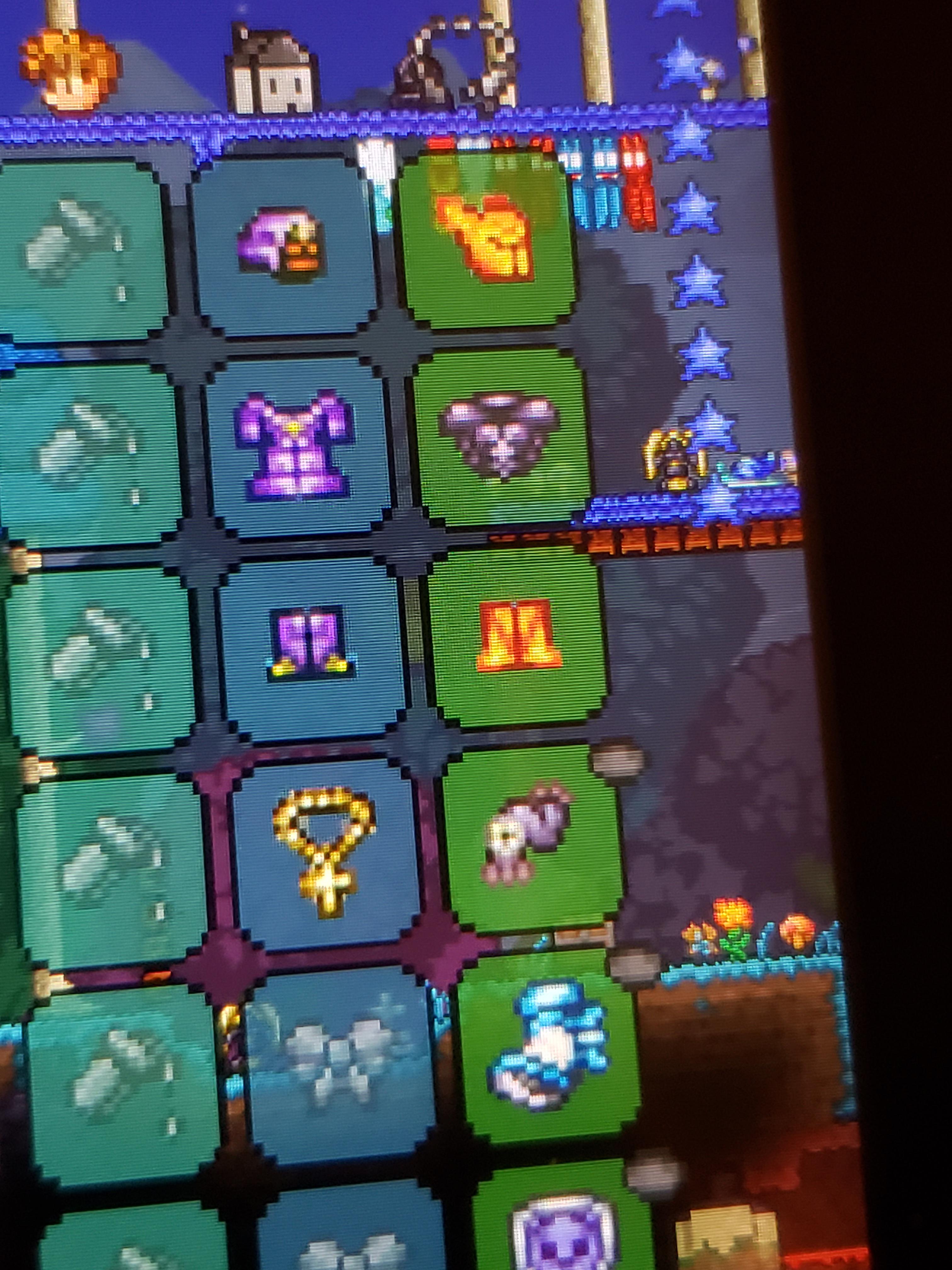 I finaly beat terraria on the Nintendo switch many hours but I beat it