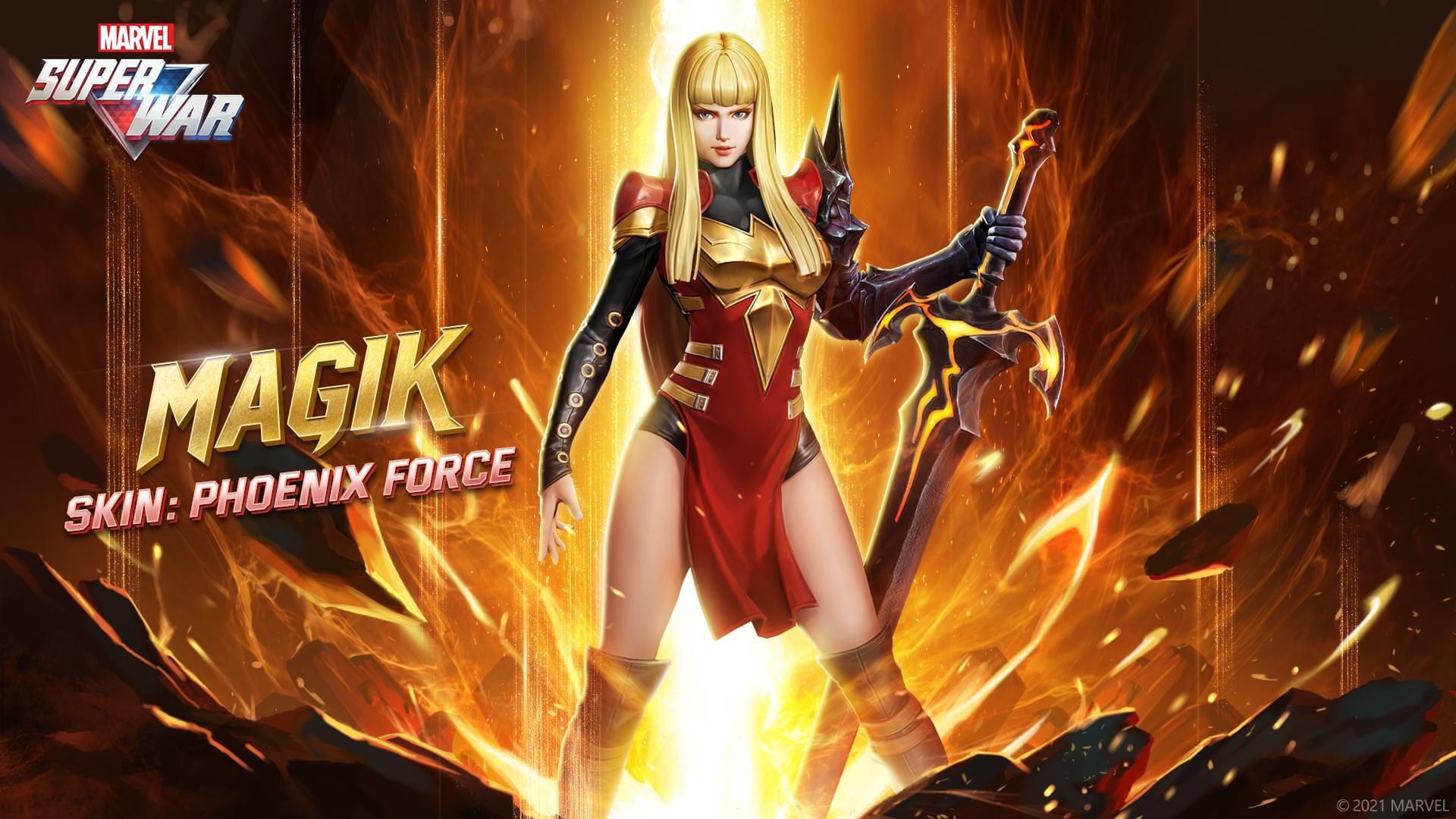 Phoenix Force: Magik skin : MarvelSuperWar