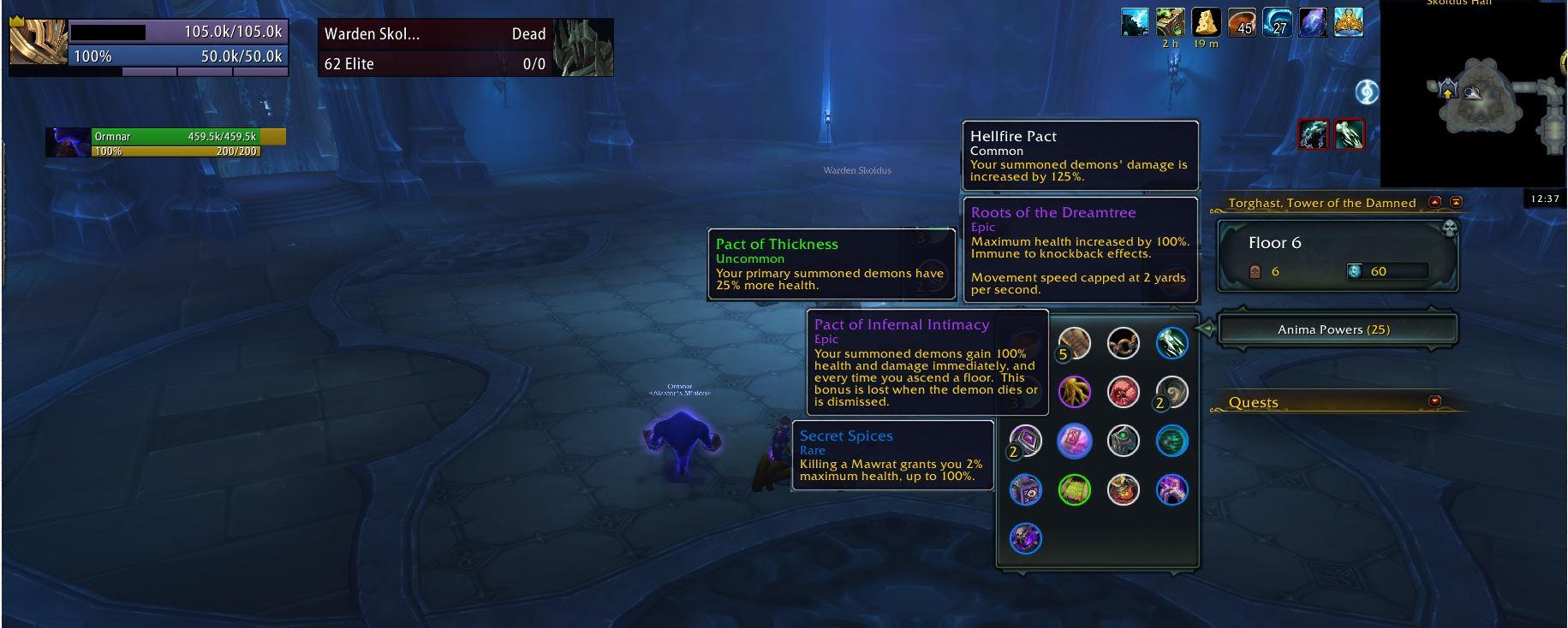 Want to get a voidwalker with 459k hp that hits for 4k dmg