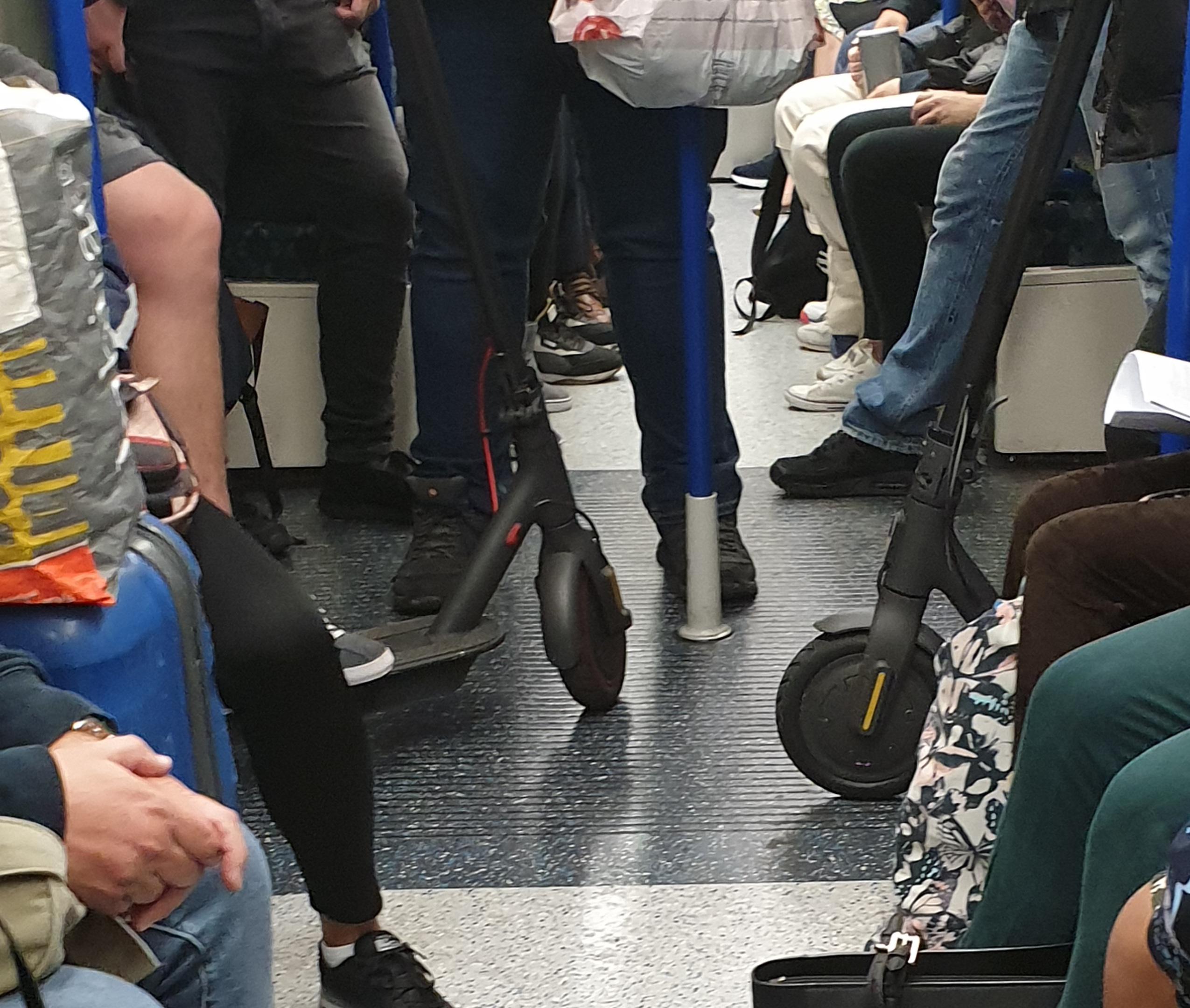 Why are electric scooters on the underground being treated like its