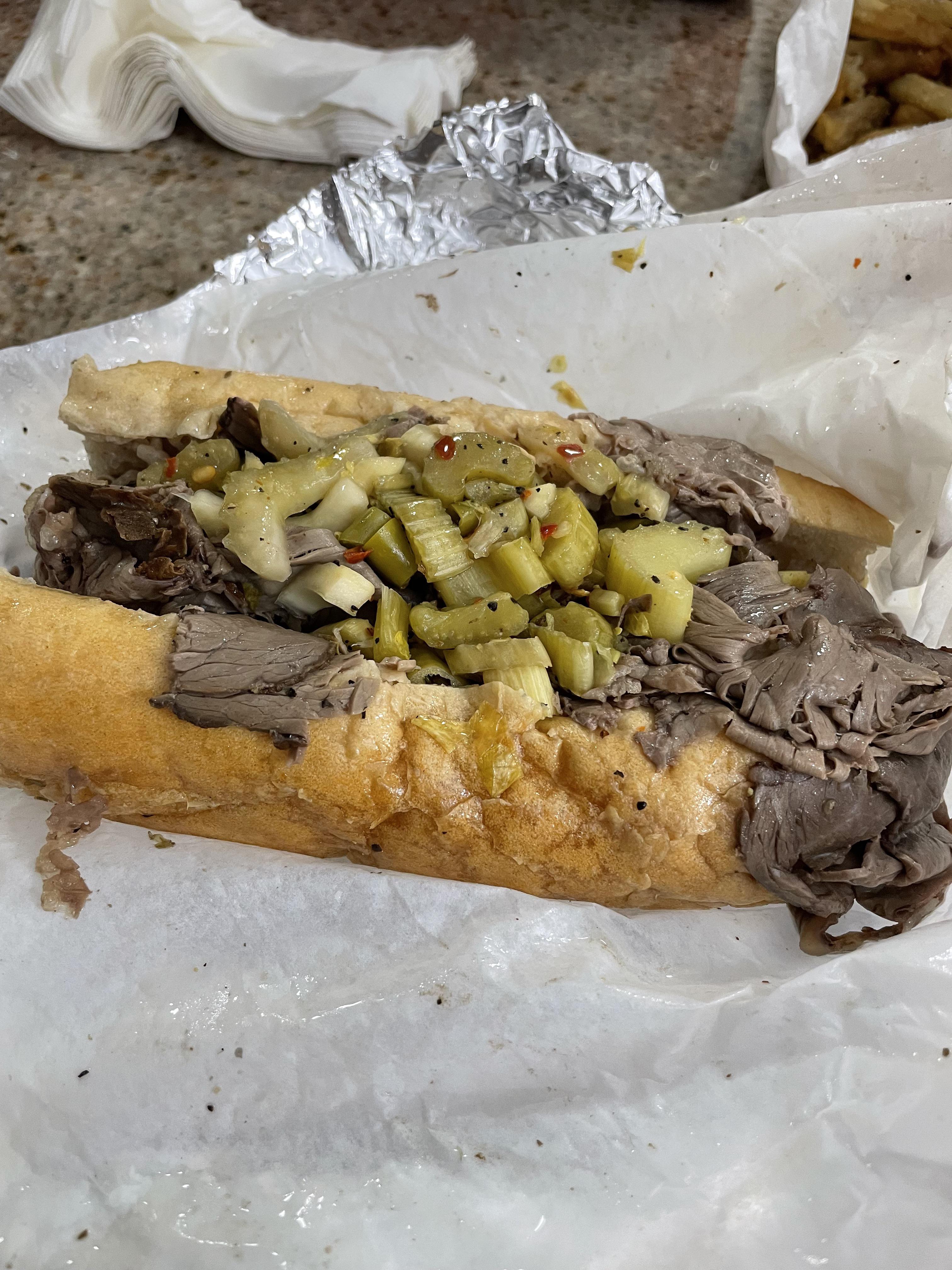 Italian Beef from Mr Beef, the real restaurant that inspired The Bear