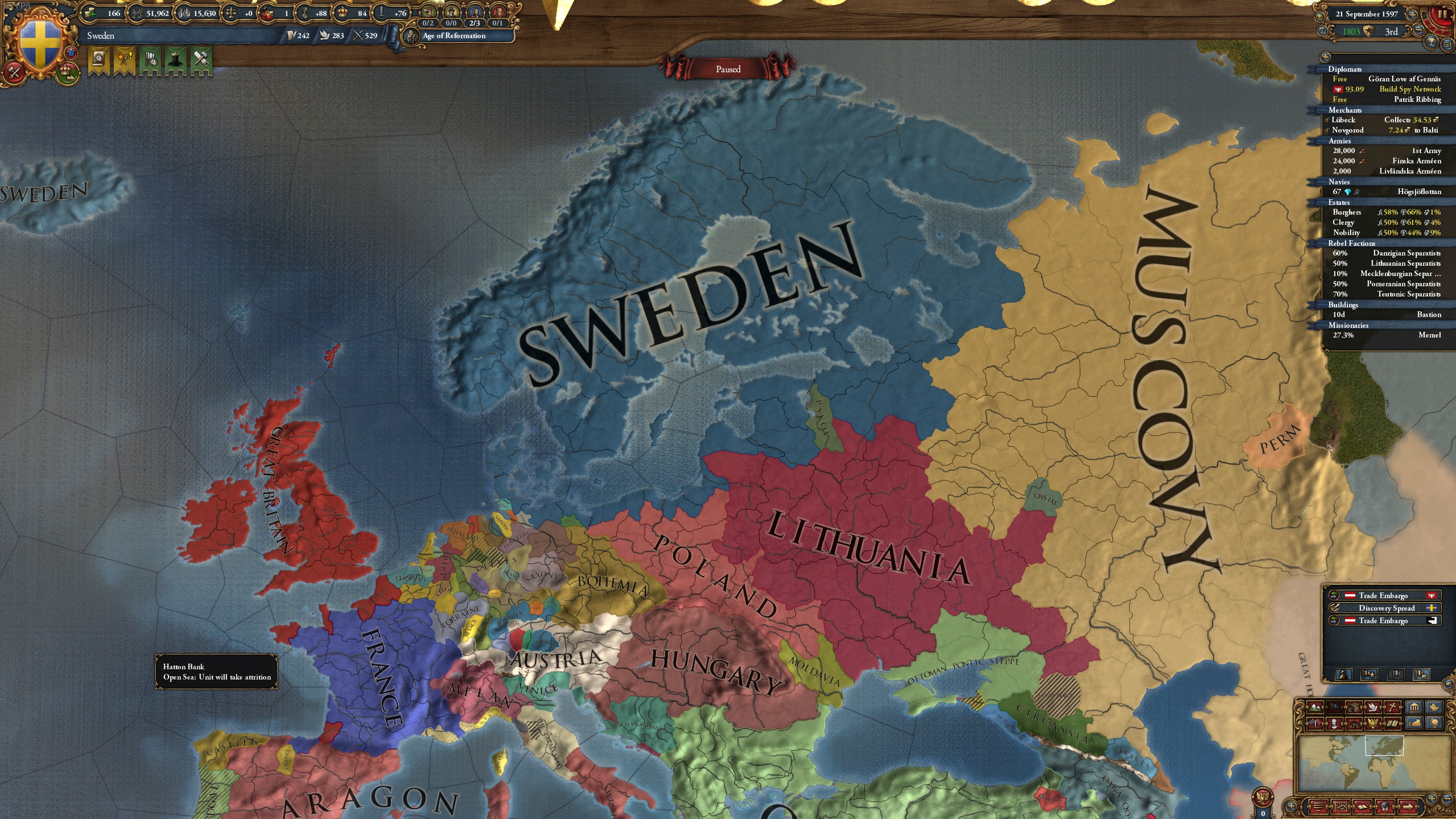 Sweden Is Not An Over Powered Lion Of The North! eu4