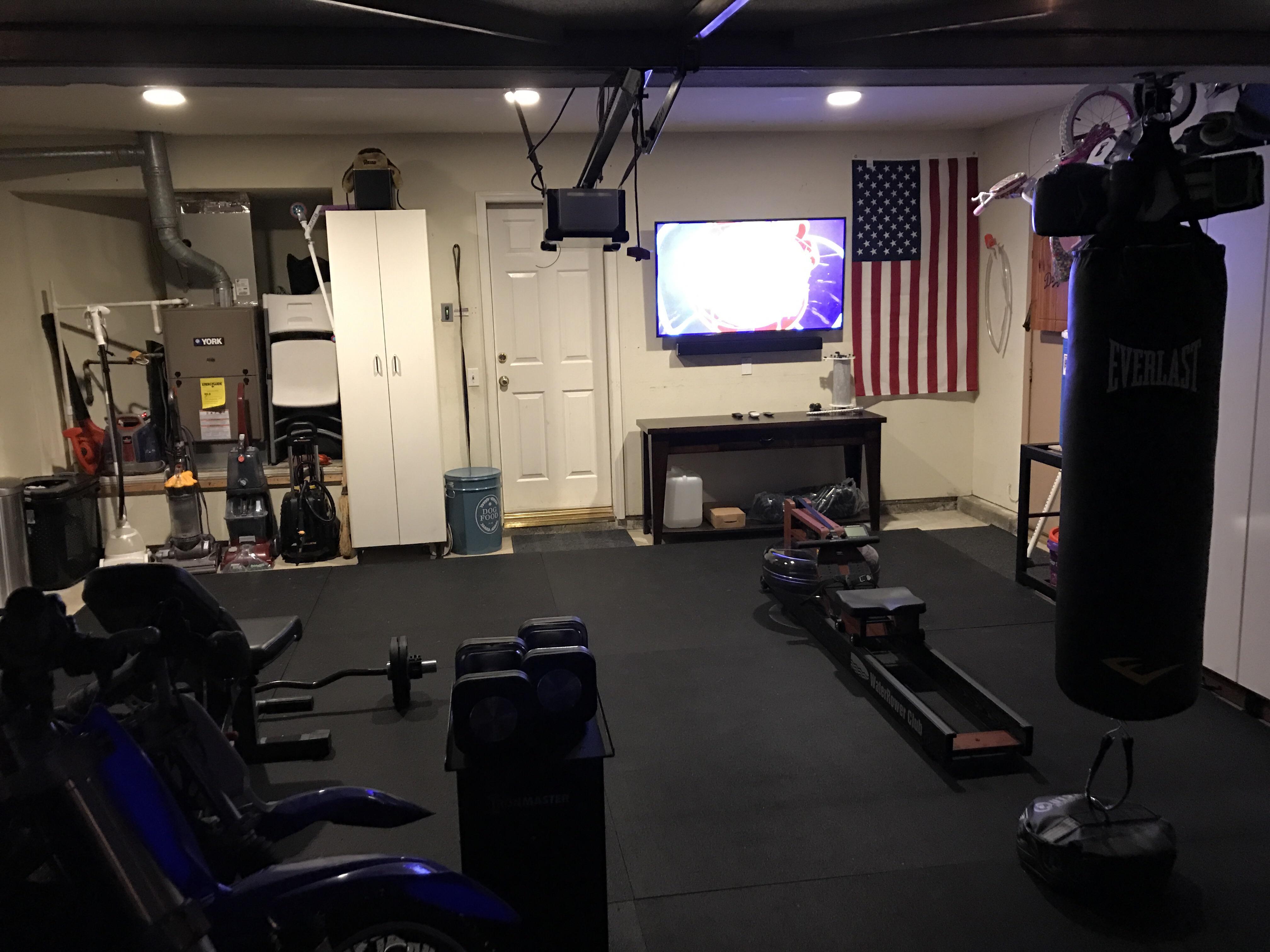 Garage Gym getting close. Rack arrives Monday. r/homegym