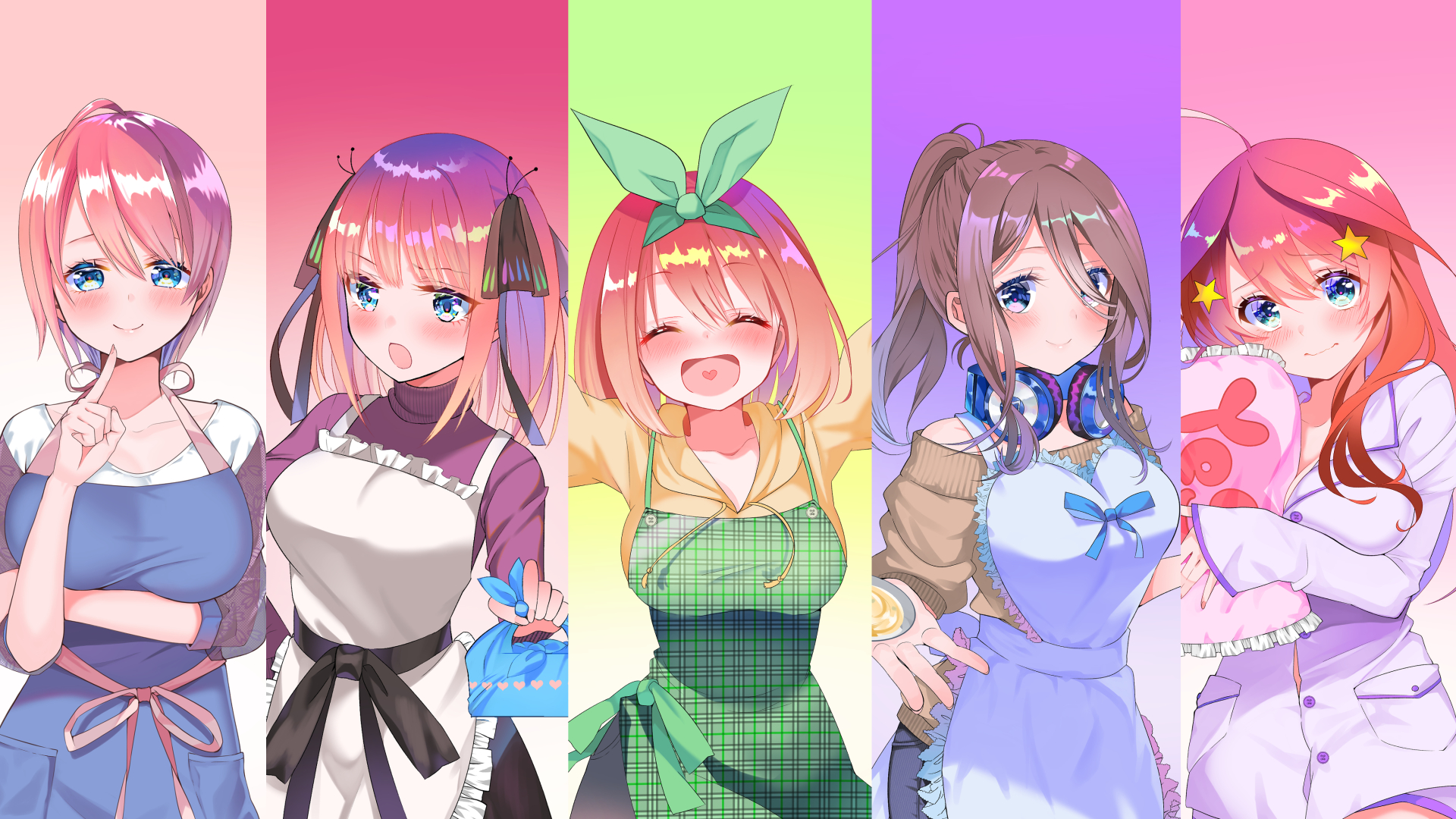 The Quintessential Quintuplets (1920x1080) Animewallpaper