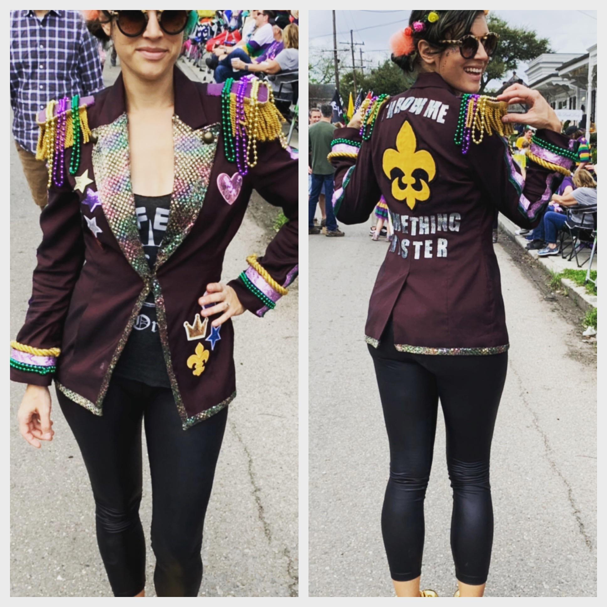Made my first Mardi Gras jacket! Couldn’t be happier 👌🏻👑 r/NewOrleans