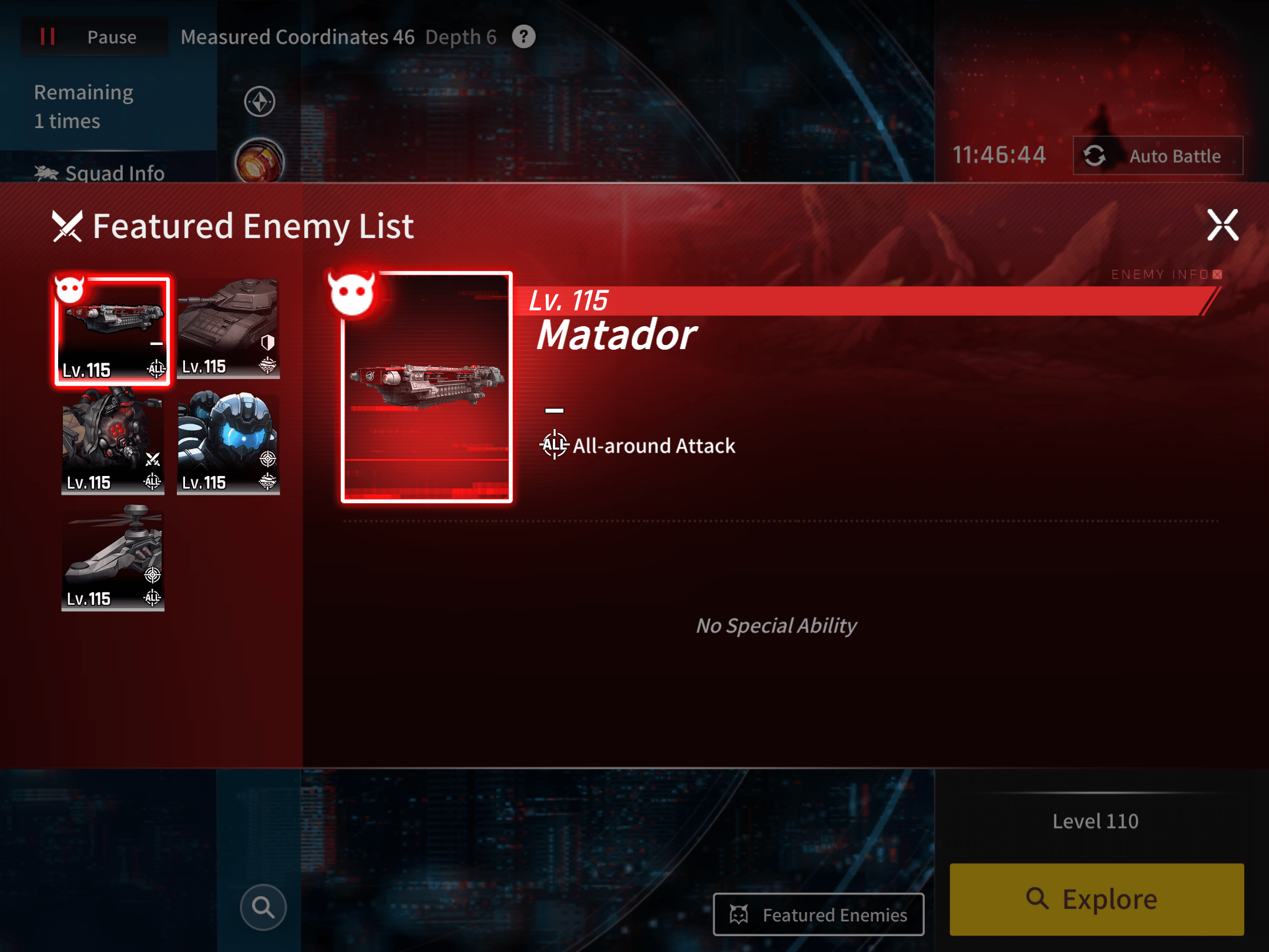 Dive 46 boss = Matador r/CounterSideGlobal