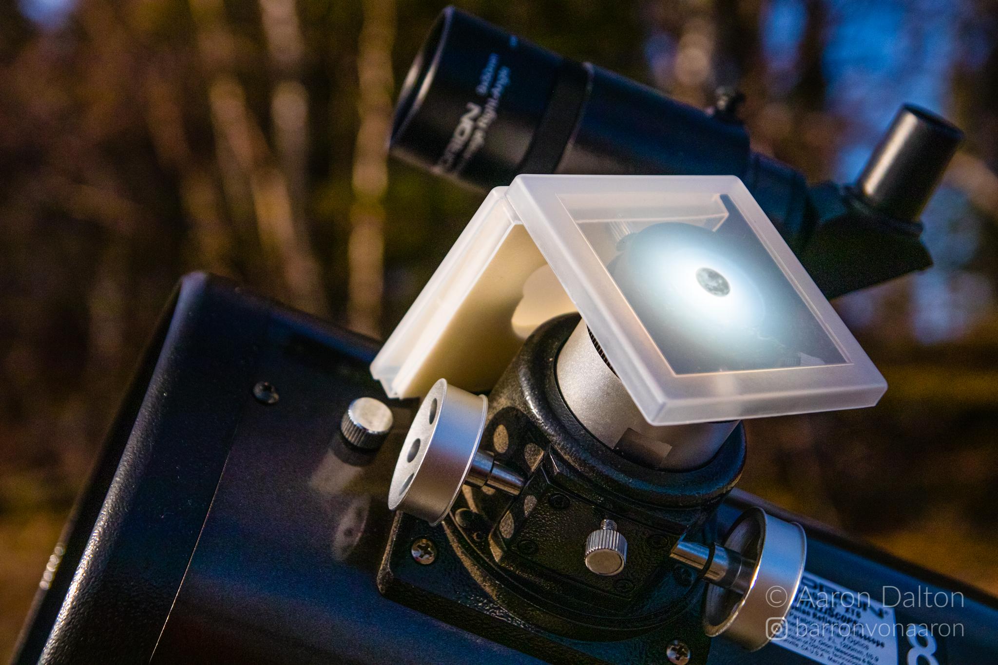 Finally figured out how to use my DSLR with my Dob! Now I need a higher