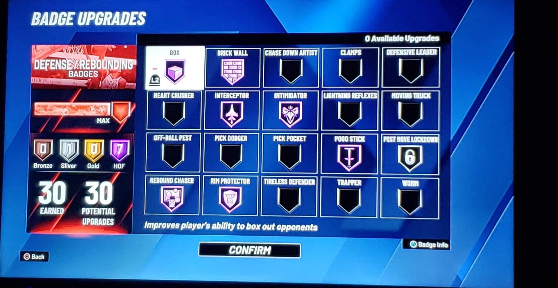 Just maxed my defensive badges for a 7'1 Glass Lock C. Any suggestions