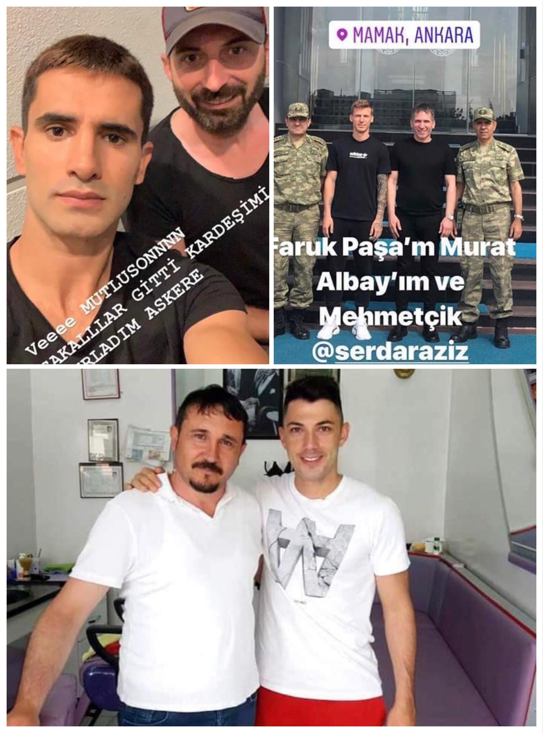 Alper Potuk, Serdar Aziz and Tolgay Arslan went to the Military