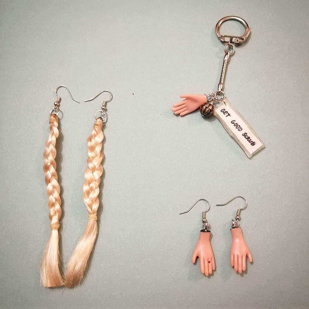 I thought the weird jewellery I've been making might go down well here