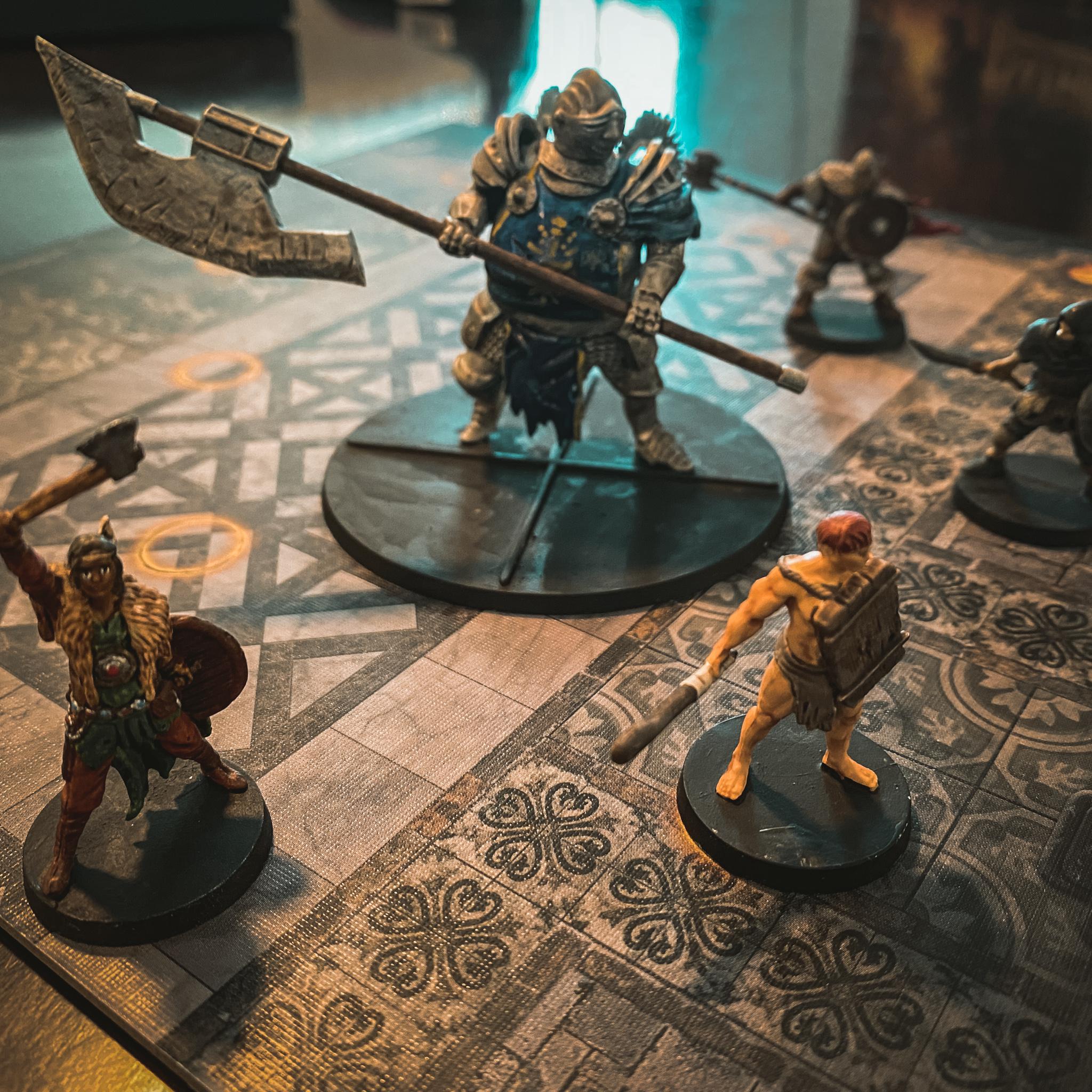 Finished painting up some dark souls mini's for a board game campaign