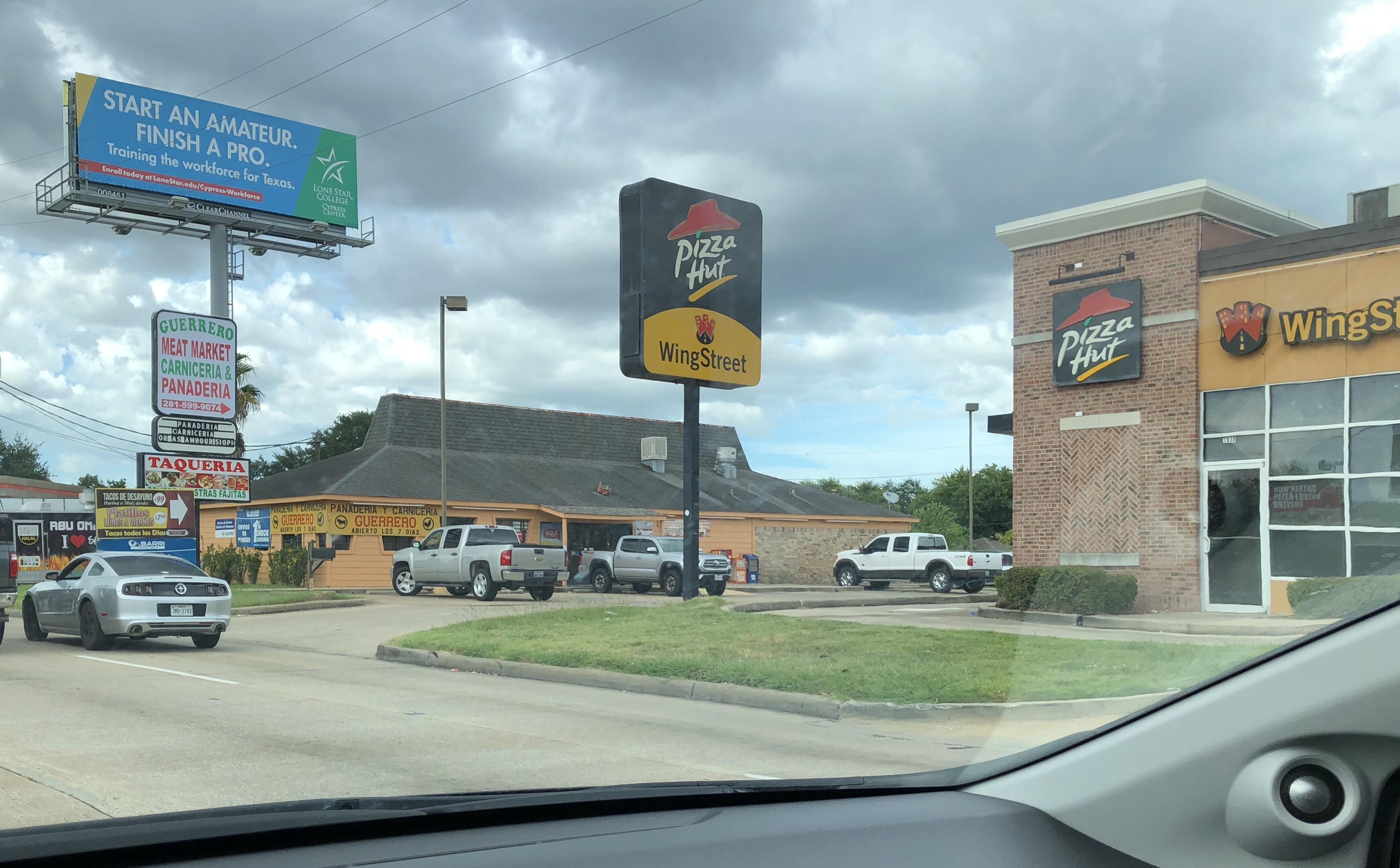 Pizza Hut turned meat market. The new one was built right next door