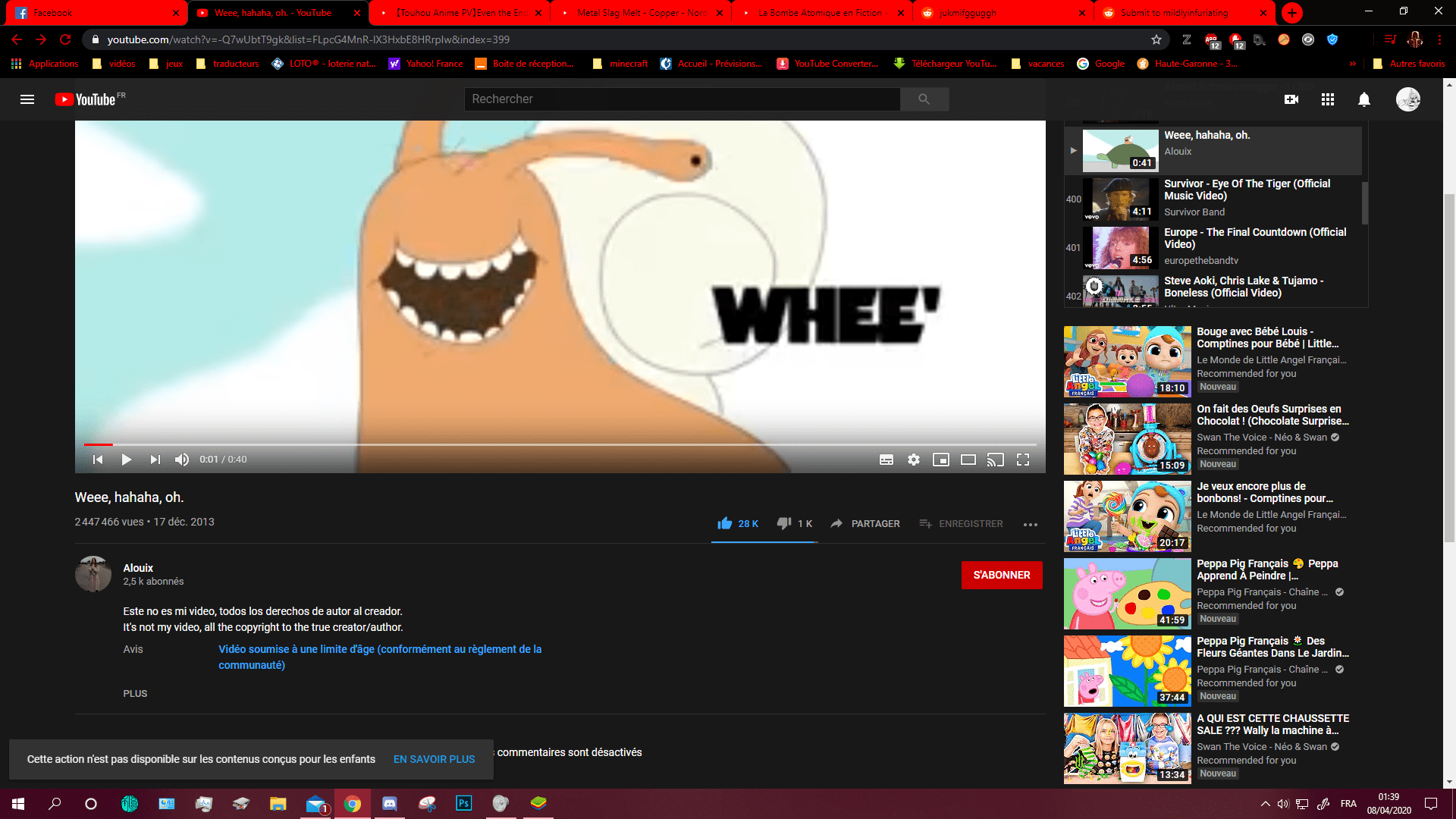 The video is age restricted, but, for kids... Youtube wtf??? r