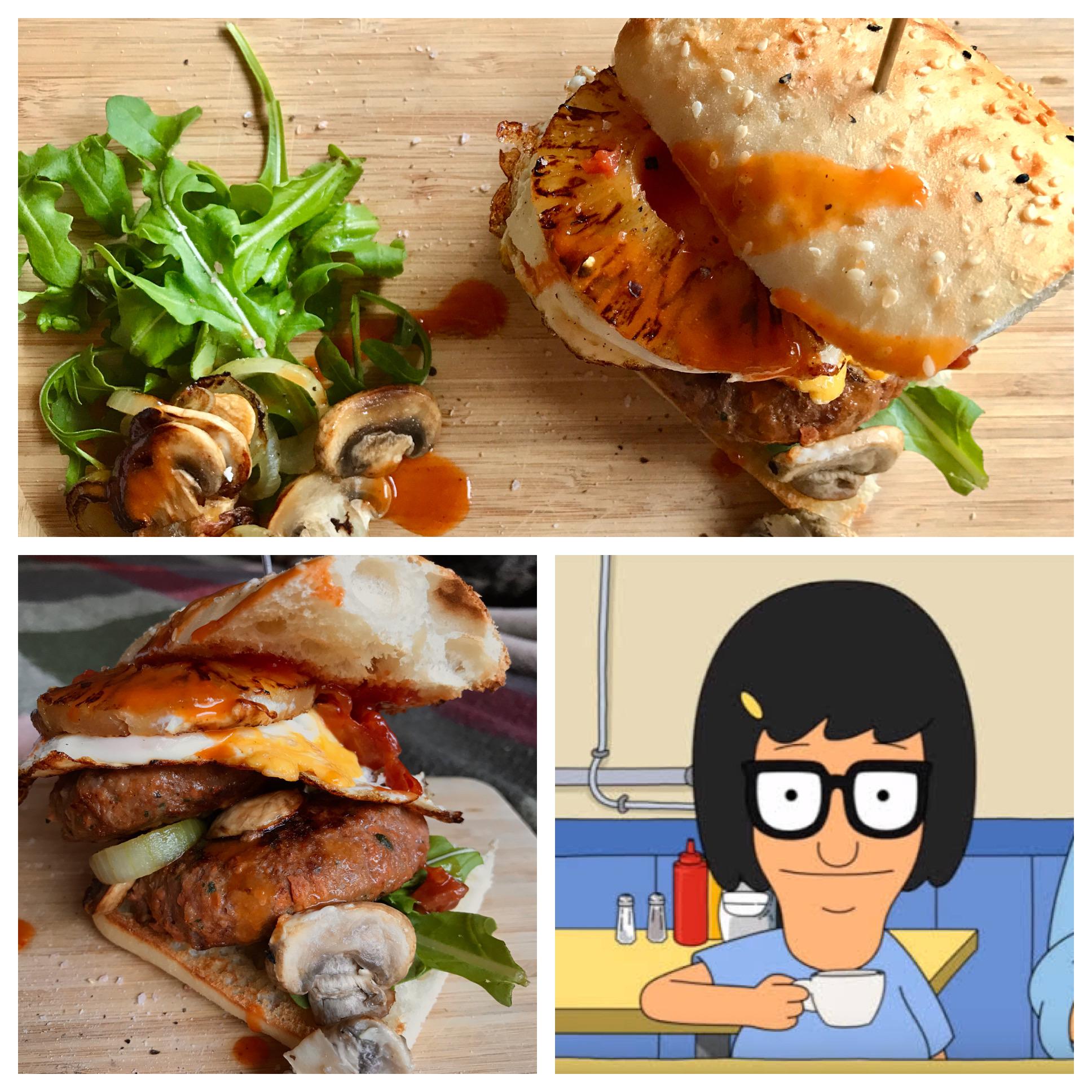 Double beef patty burger with the lot for 600 cals. 465 cals for a