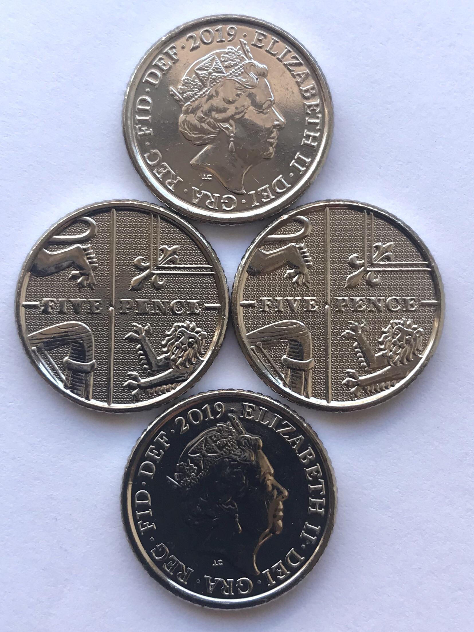 2019 5p coins are out and about r/UKcoins