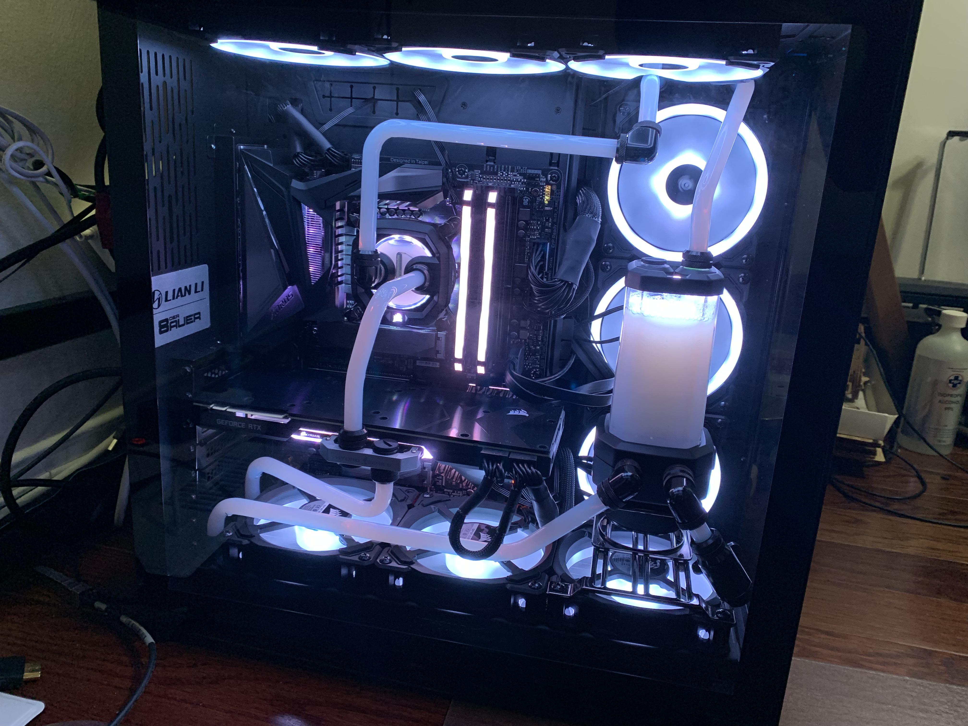 My first build. Will definitely change the power supply cables soon