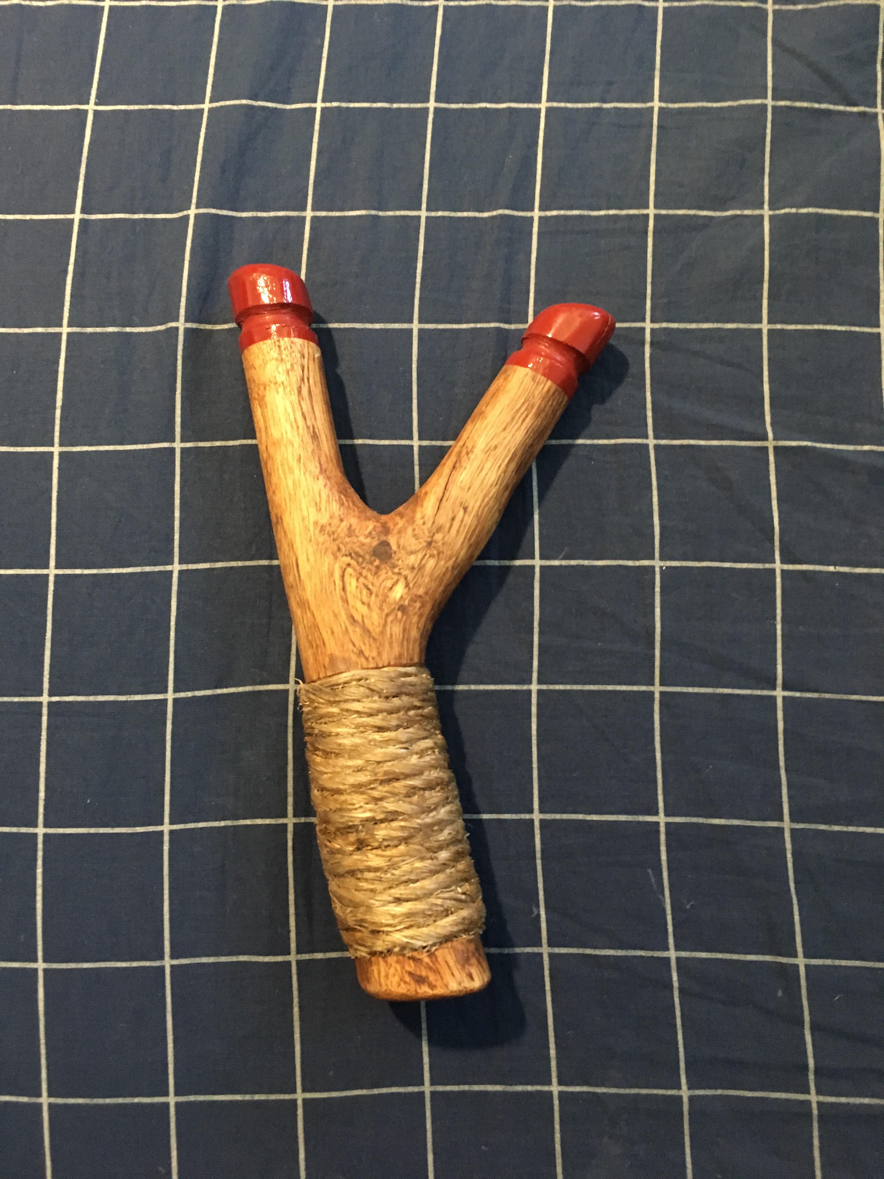 Made a somewhat replica of the slingshot from Zelda. Was my main