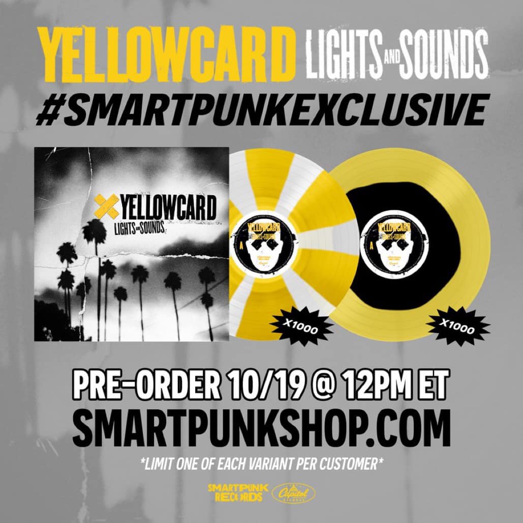 Yellowcard Lights and Sounds (Preorder 10/19 for anyone who missed