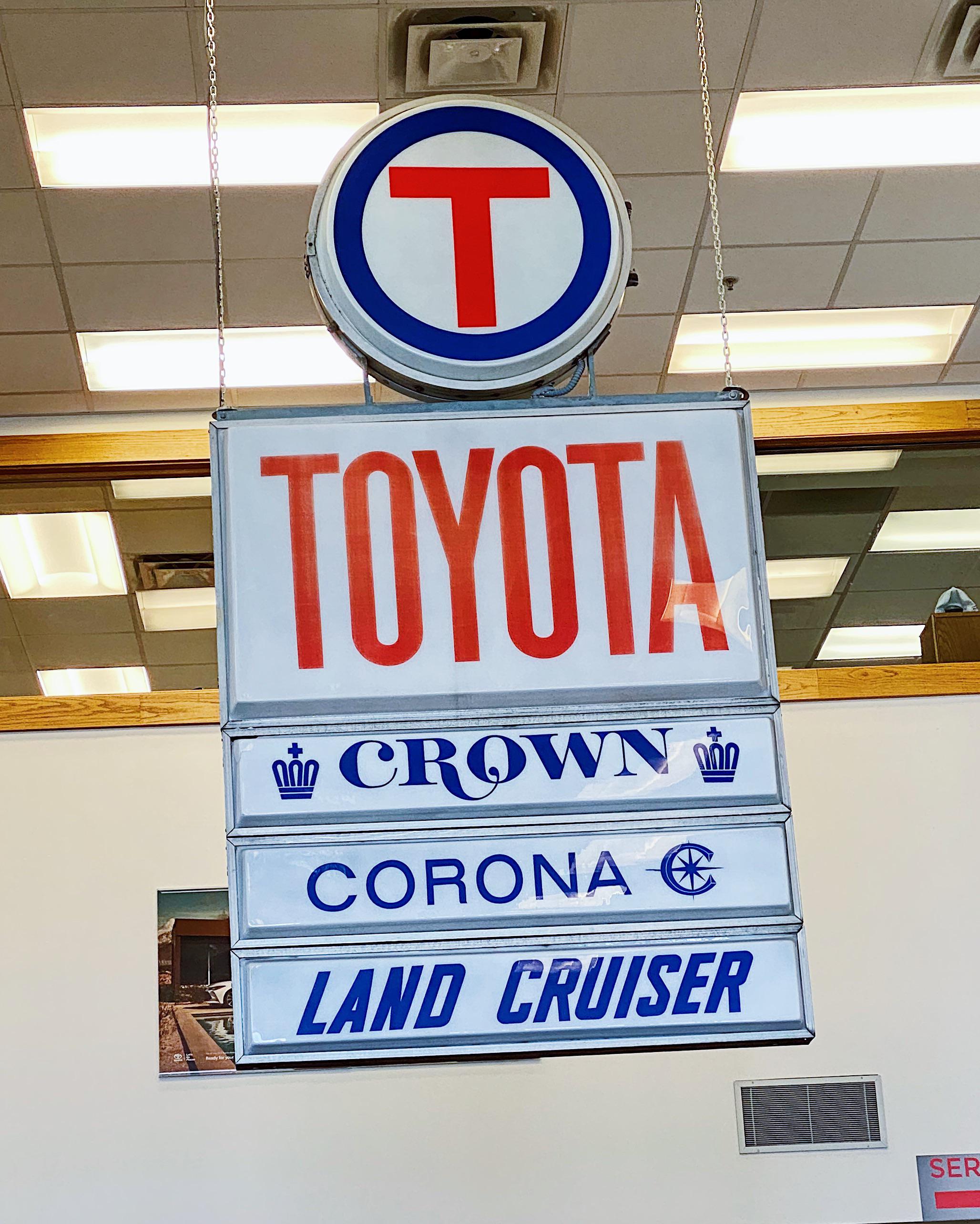 This vintage sign at my local Toyota dealership. r/pics