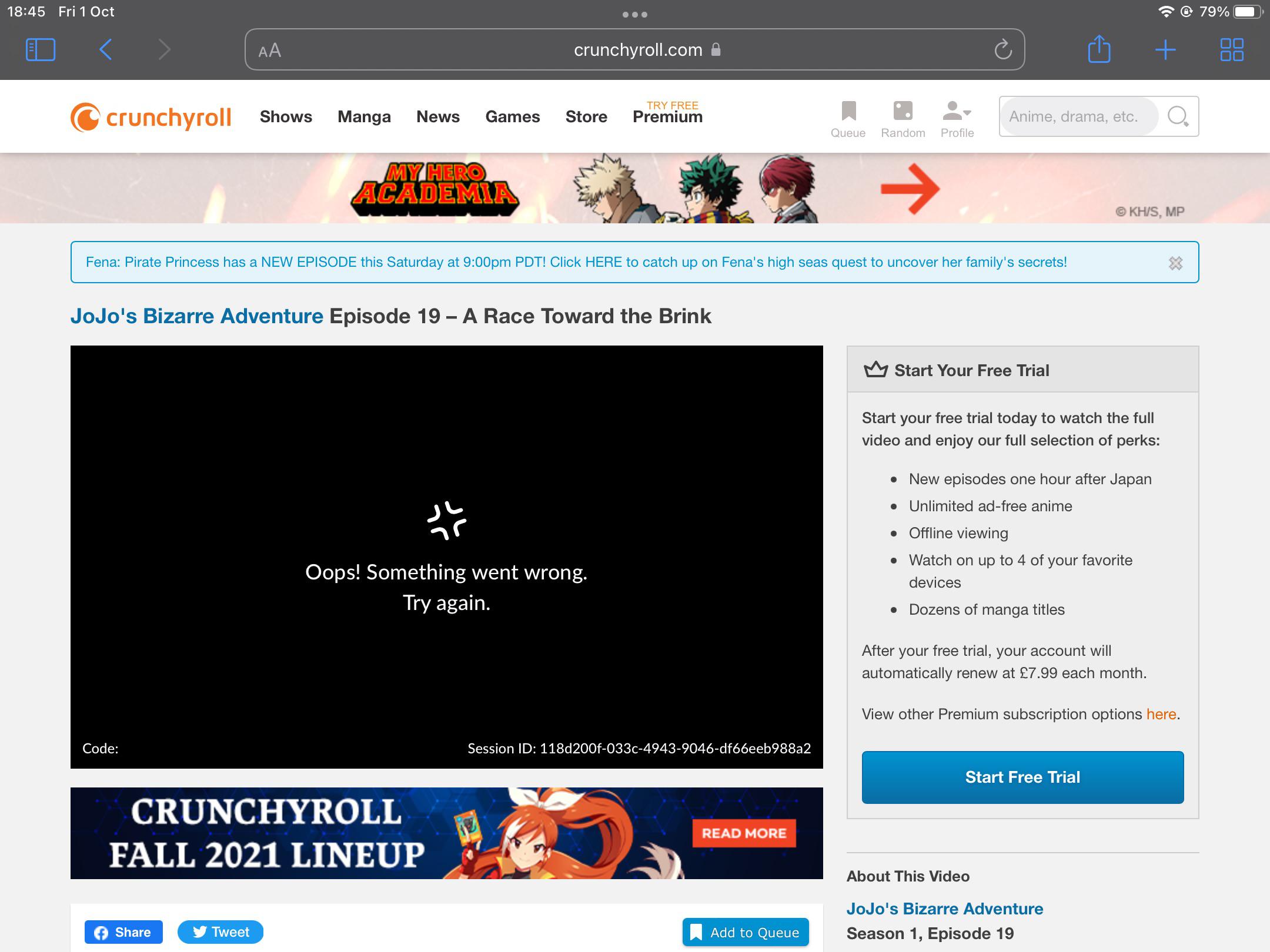 Help needed. Clearing cache wont work. r/Crunchyroll