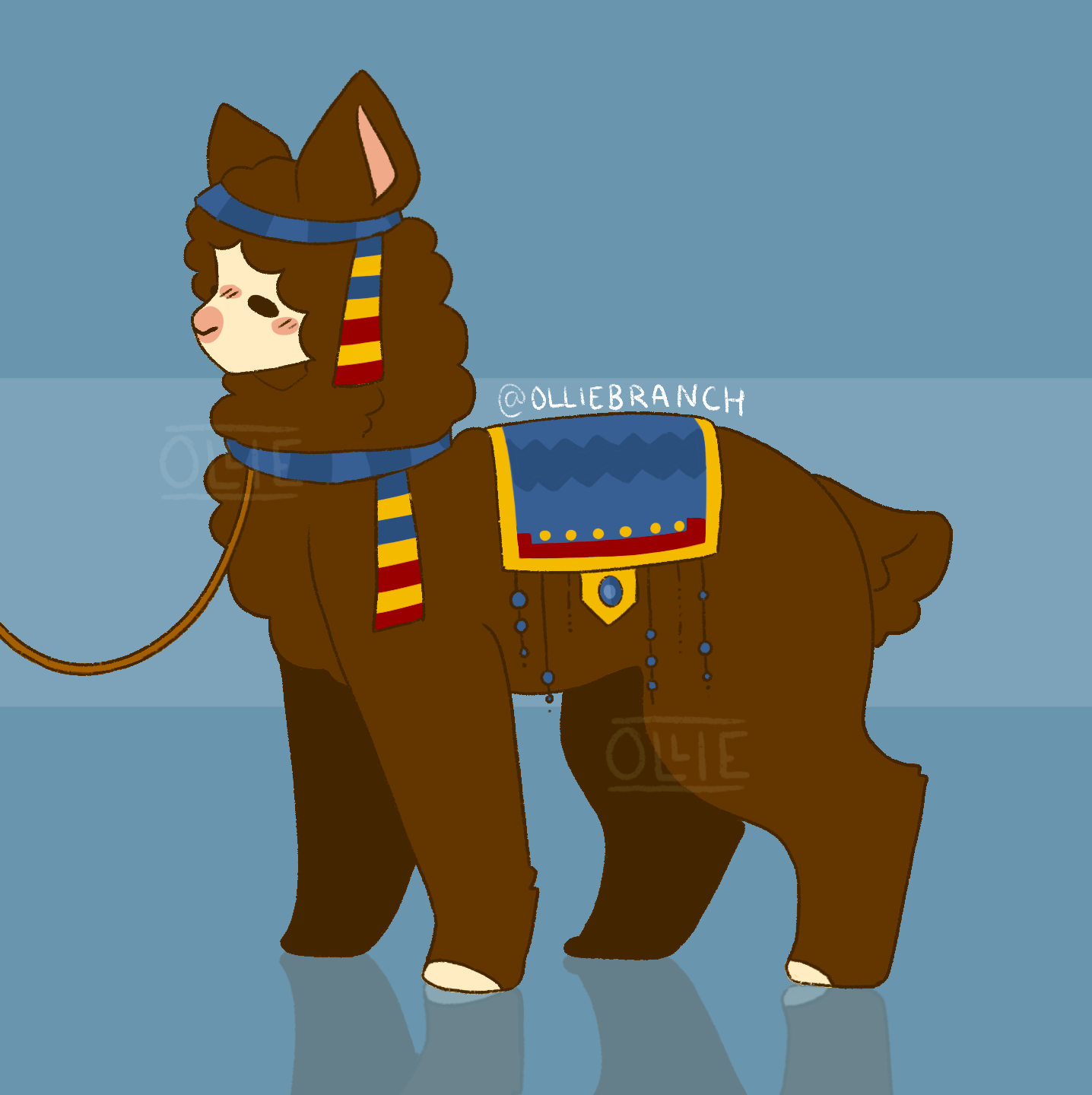 Wandering Trader Llama art r/Minecraft