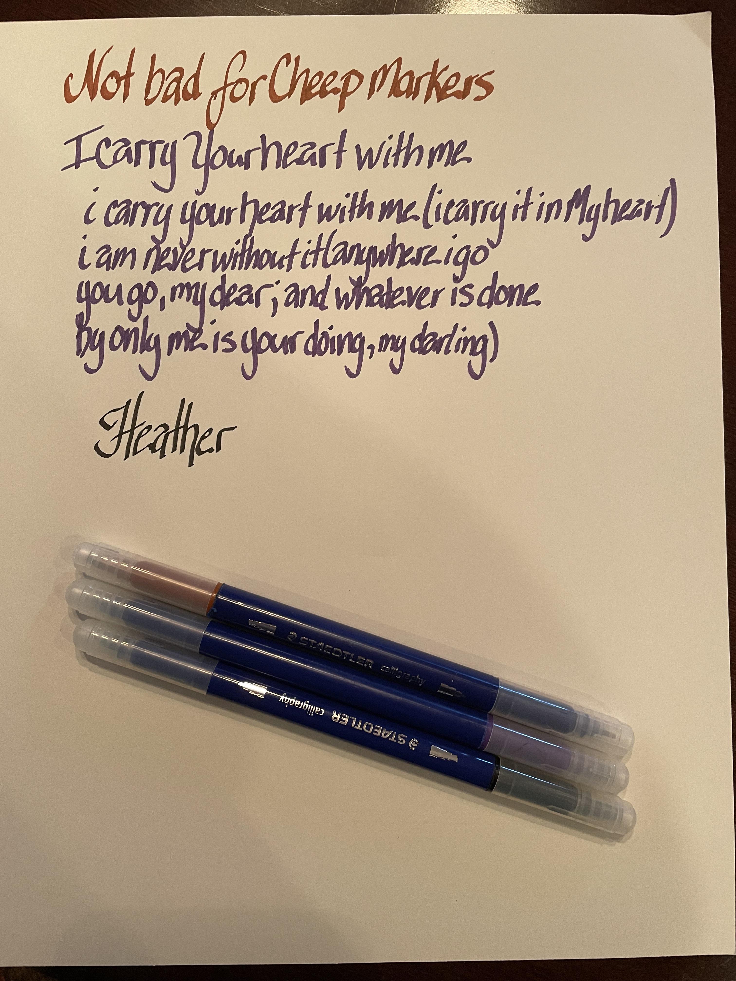 New pen day cheap calligraphy markers r/pens