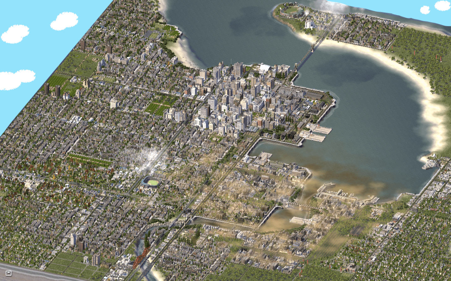Bell City at the end of World War One. Population 265,000. r/simcity4