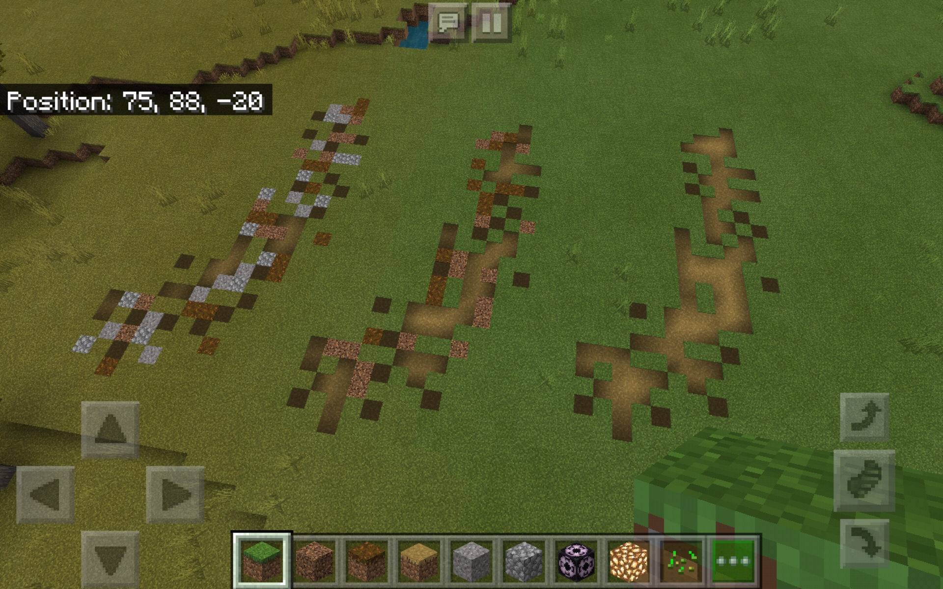 Detailing Paths. We have a plain path, a detailed dirt path, and a