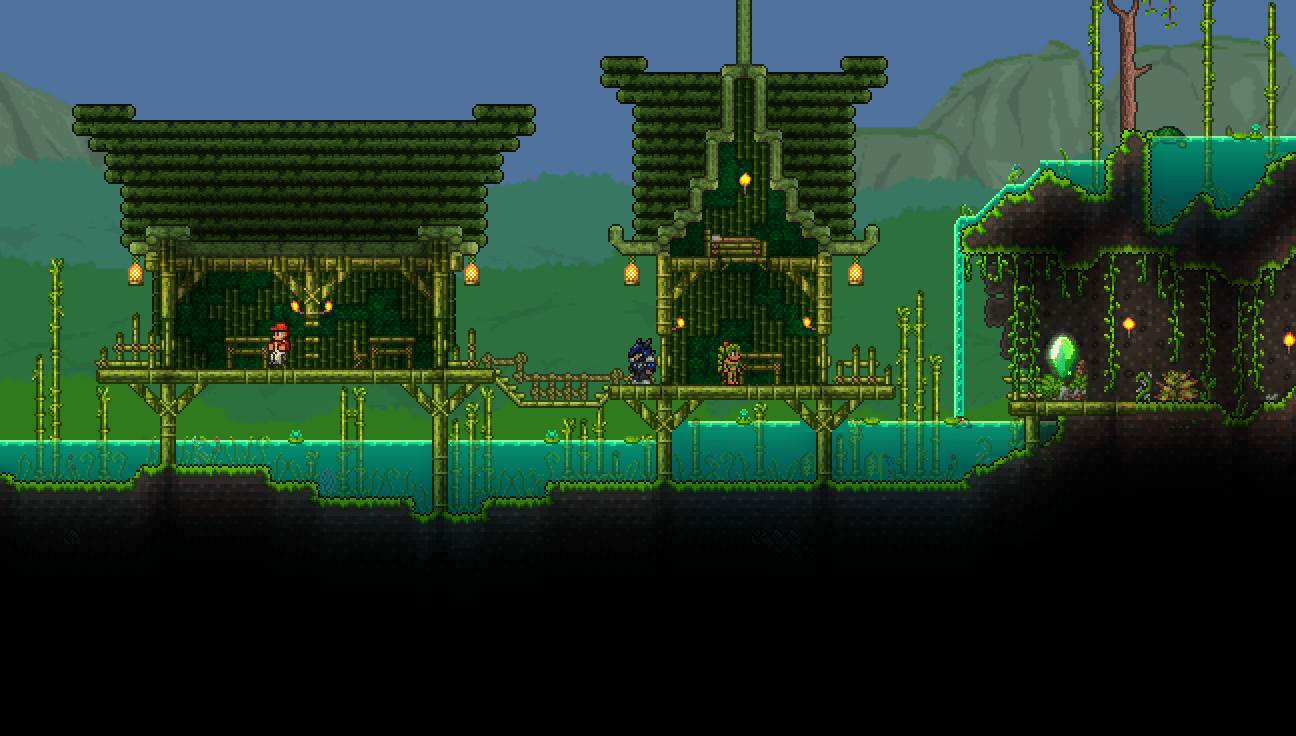 I'm new to Terraria and i'm still learning how to build well, but i