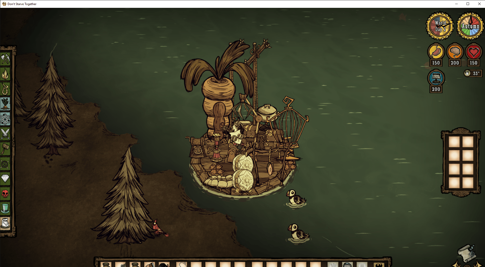 An incredibly stupid boat design. (yes the rabbit hutch is necessary