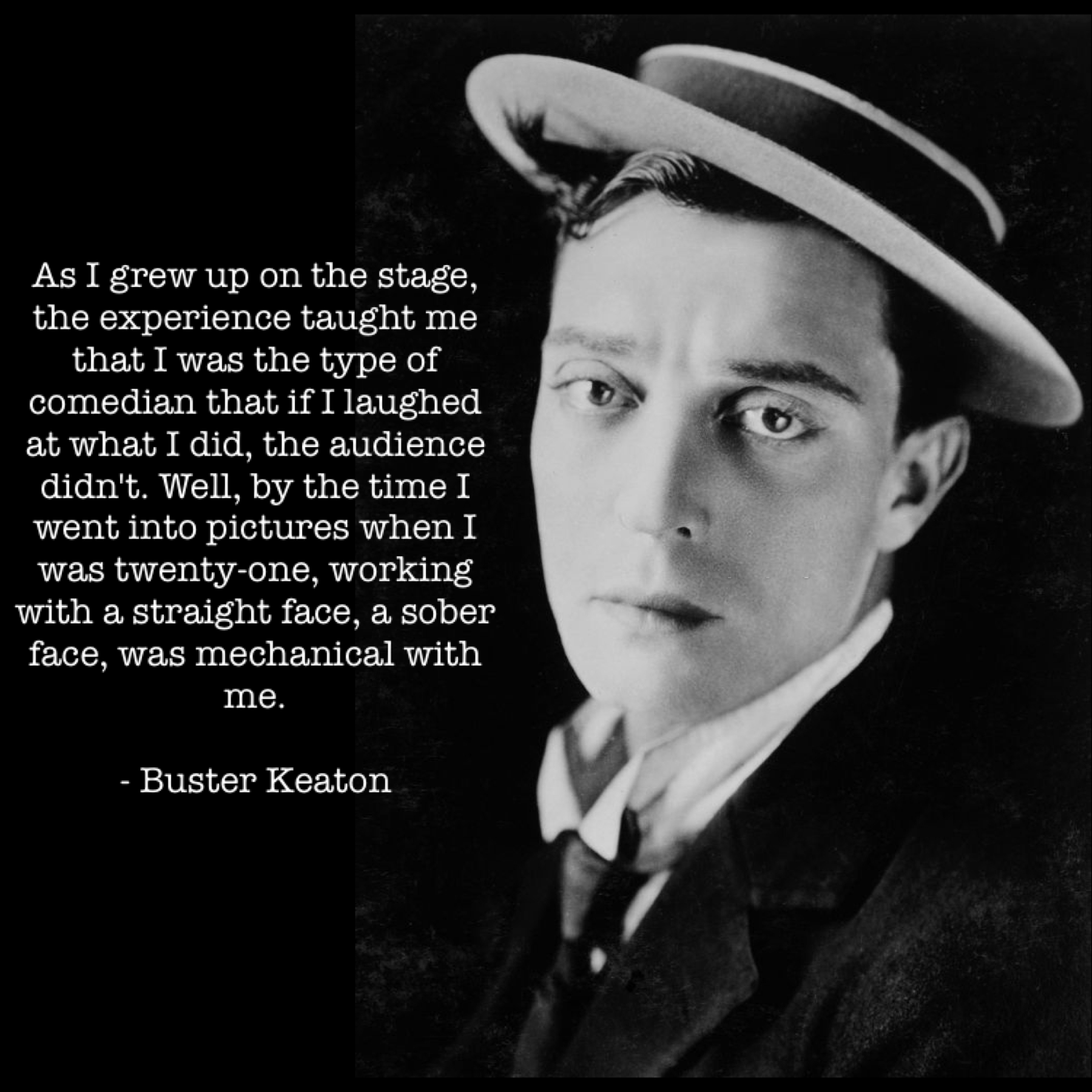 The Great Stone Face… r/busterkeaton