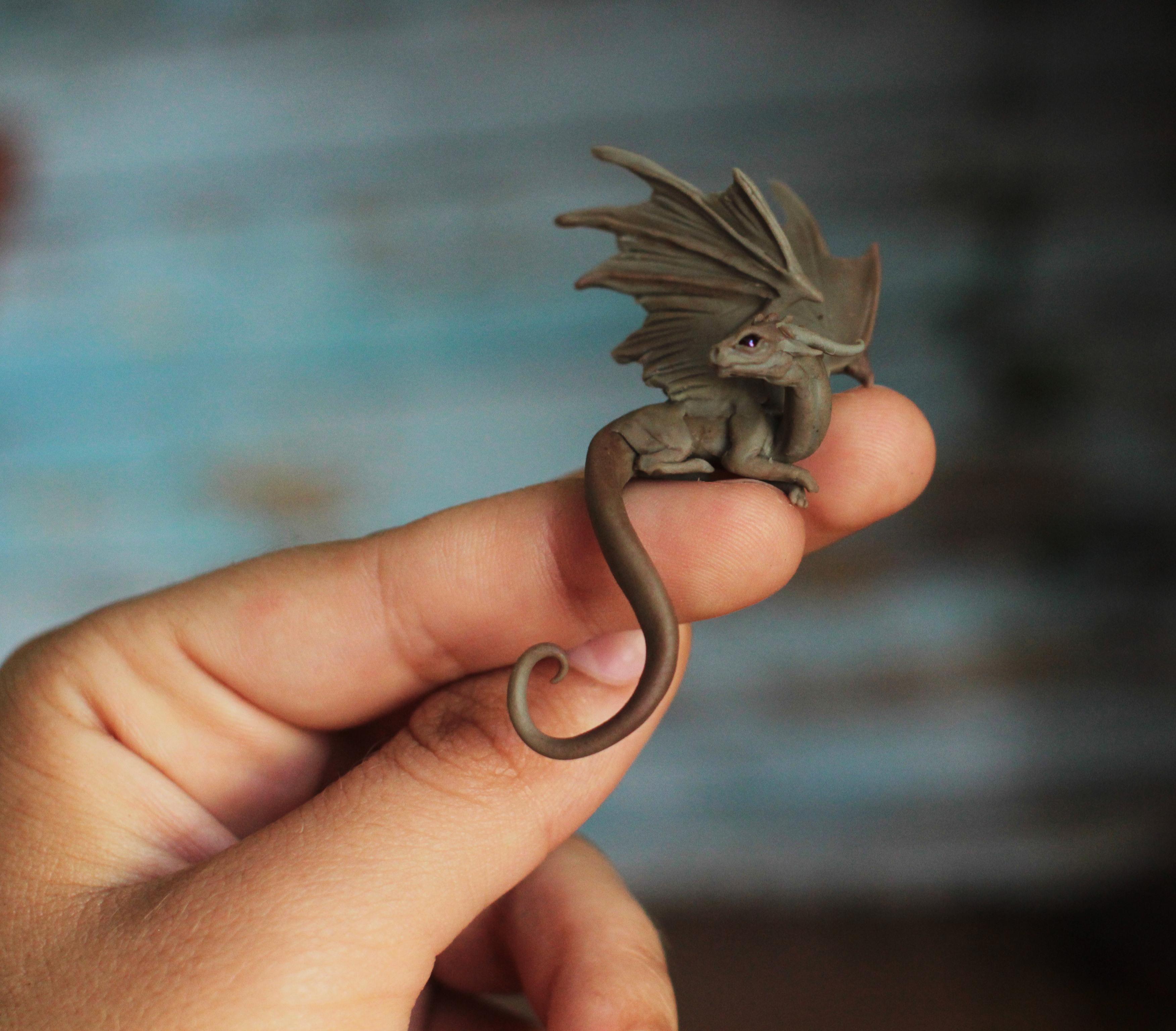A tiny baby dragon sculpted in polymer clay r/somethingimade