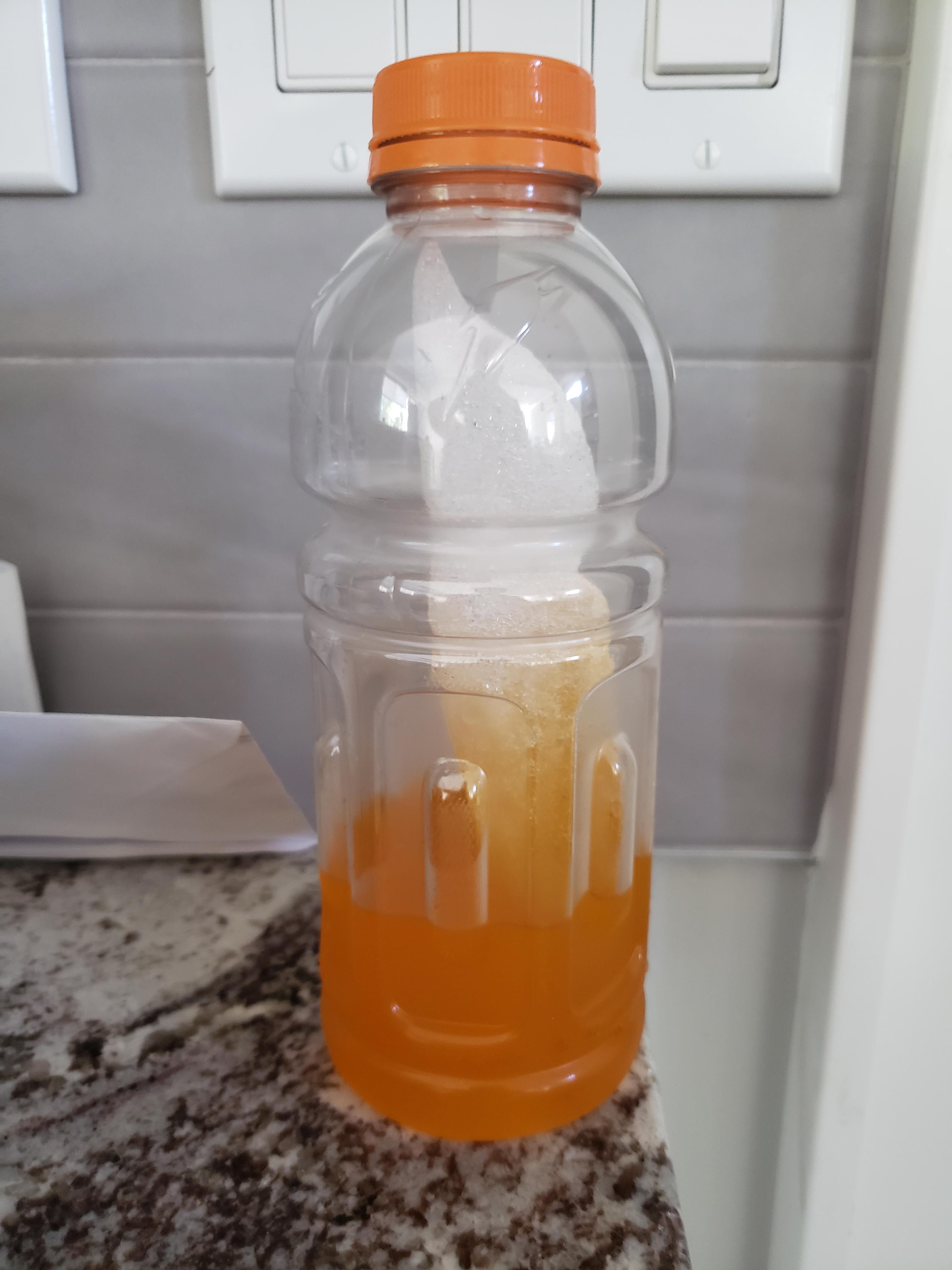 Left half my Gatorade in the freezer for too long. Put it back in the