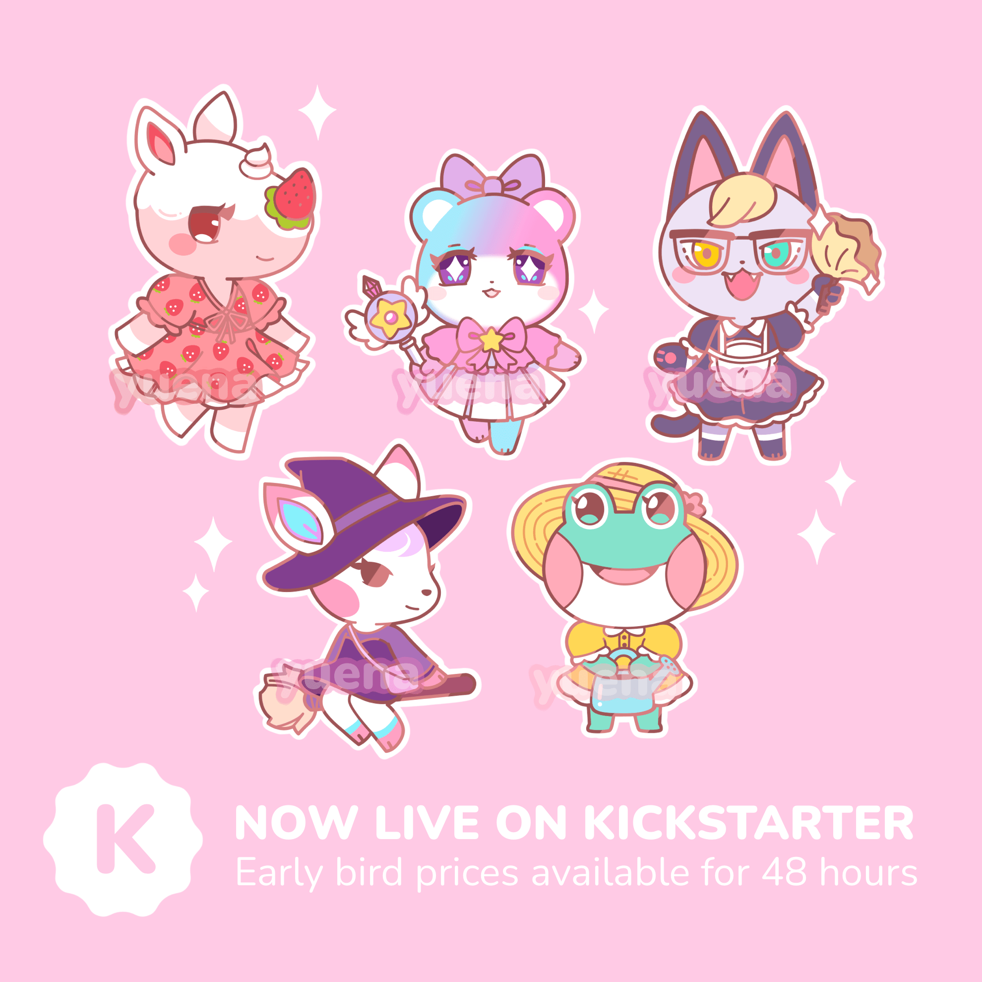 Here's my animal crossing Kickstarter! Early bird pledges end on Sunday