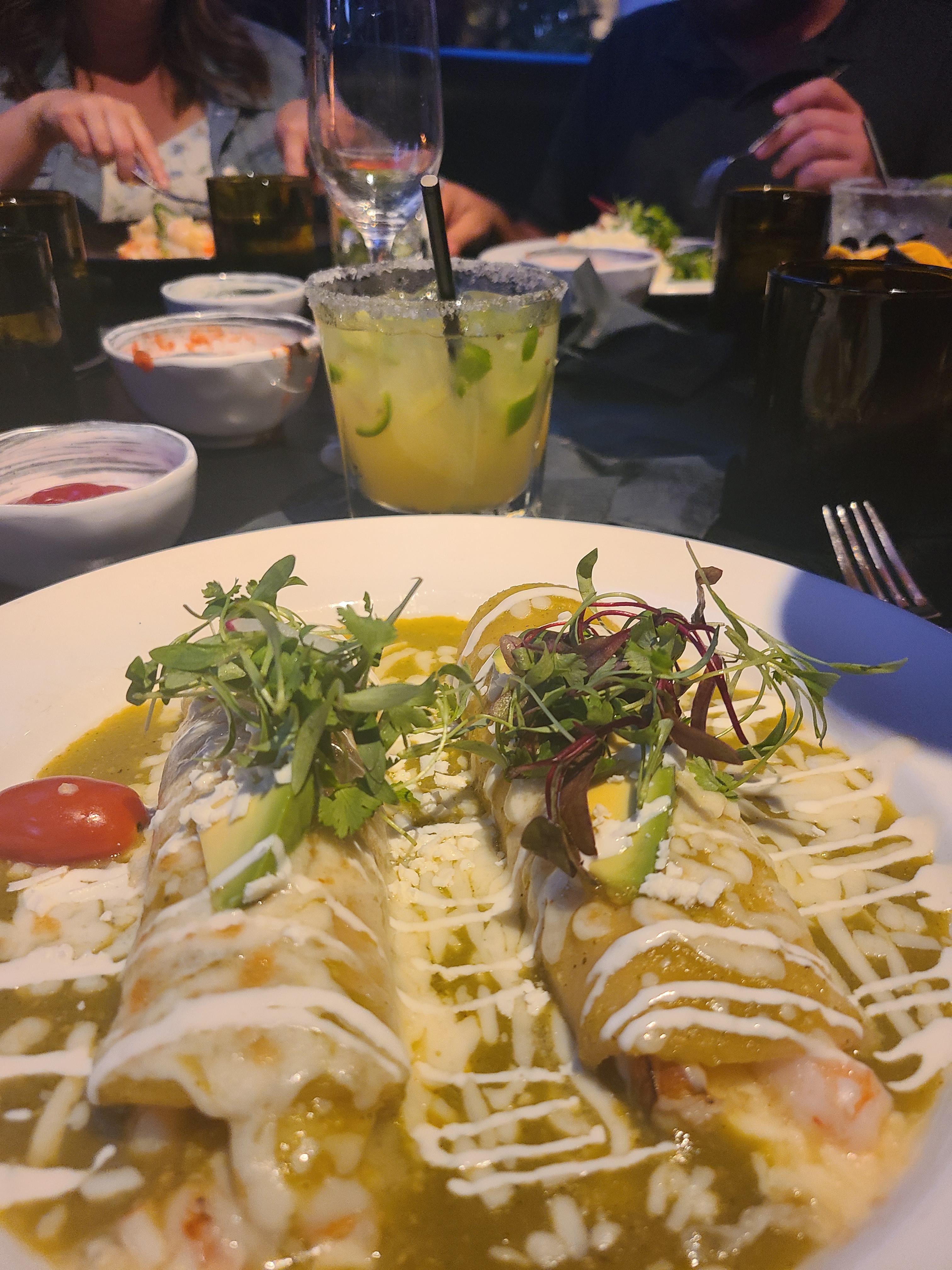 Enchiladas de Mariscos, Javier's UTC mall San Diego, CA r/mexicanfood