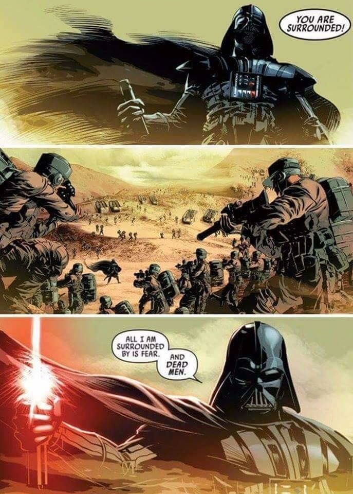 How I feel when I'm playing as Darth Vader in skirmish game mode. r